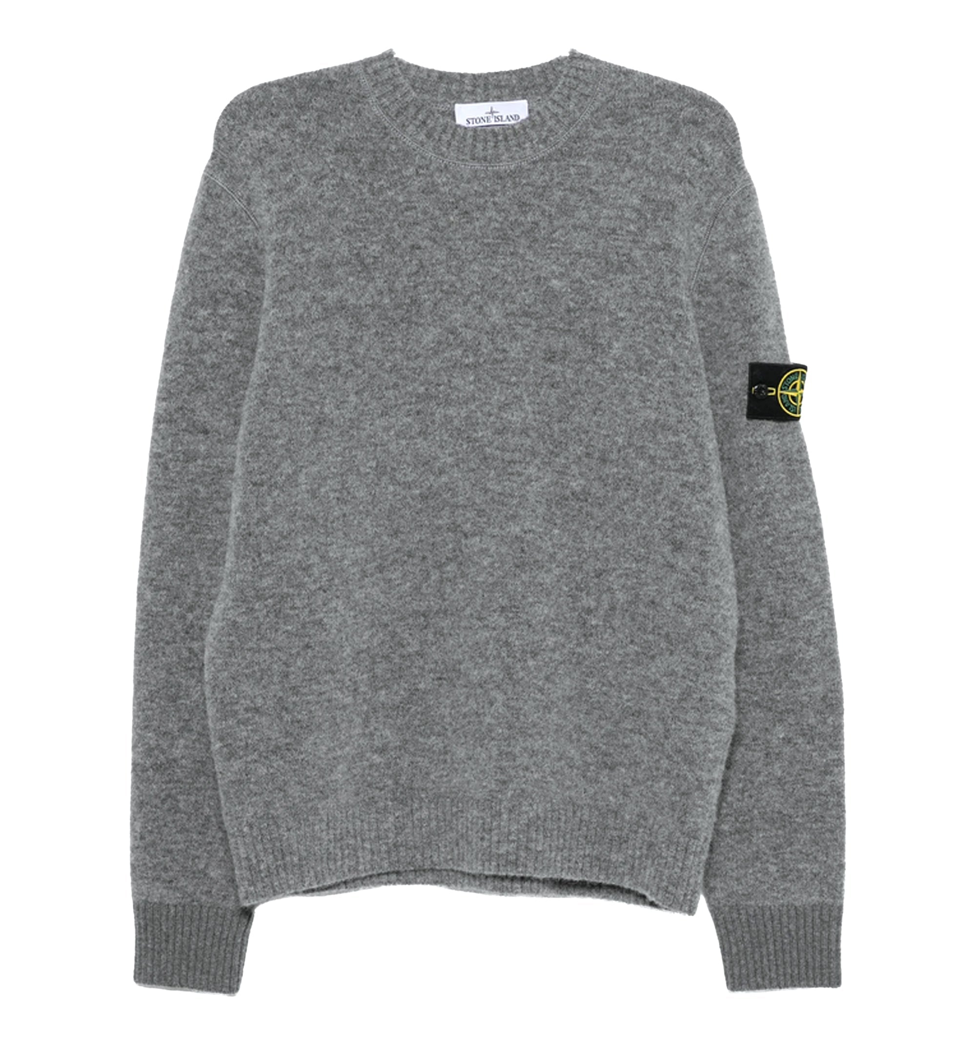 Regular-fit Crewneck Sweater With Ribbed Trims