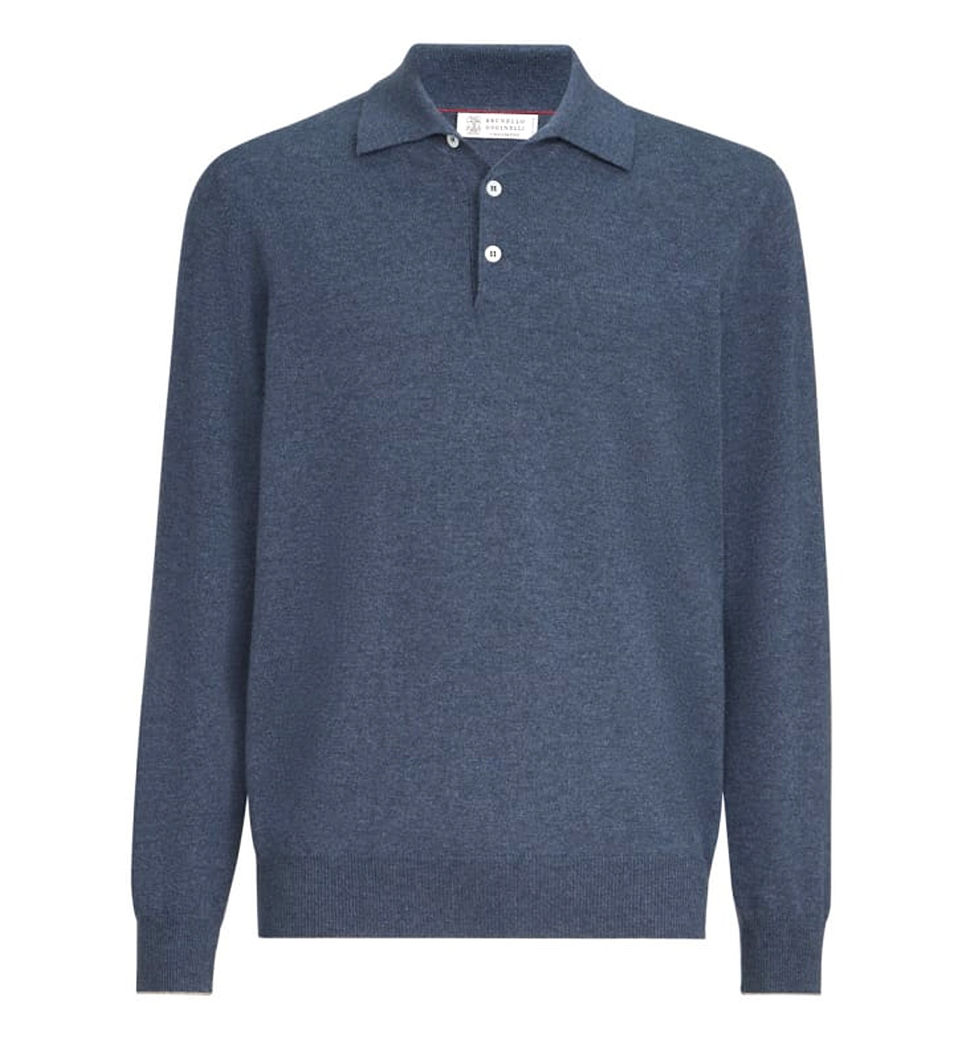 Cashmere knit polo shirt