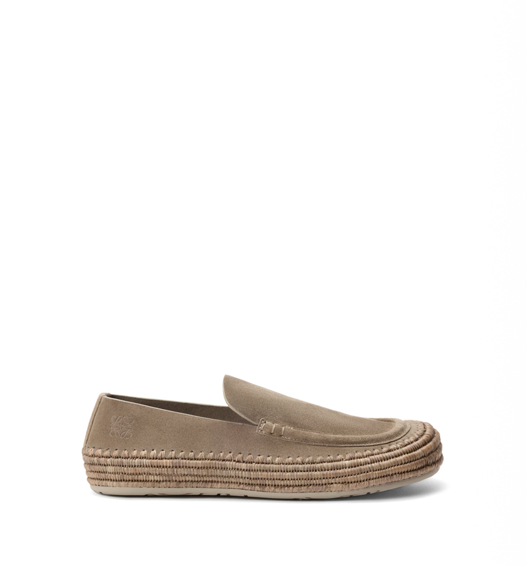 Rio Loafer In Suede And Raffia