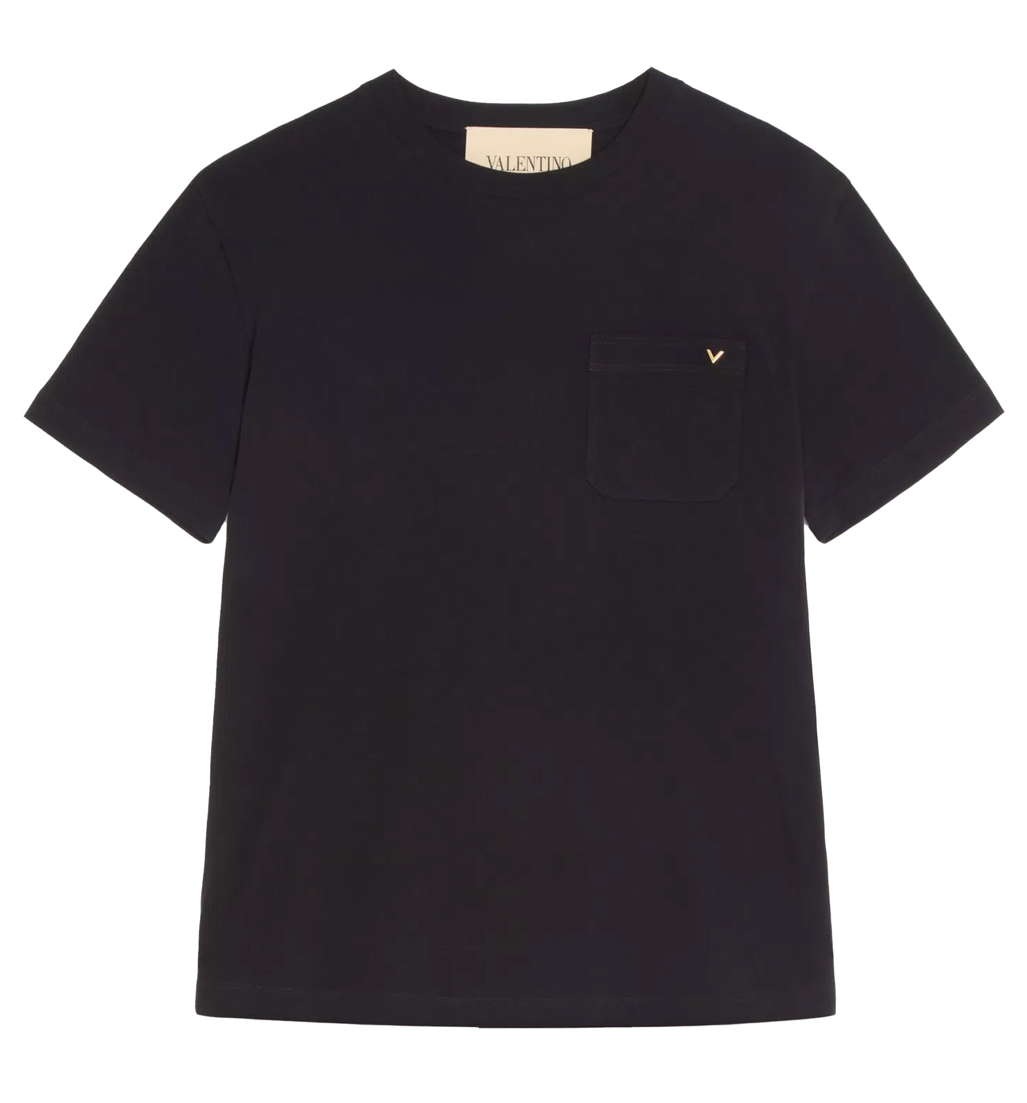 Valentino Cotton T-Shirt With Vgold