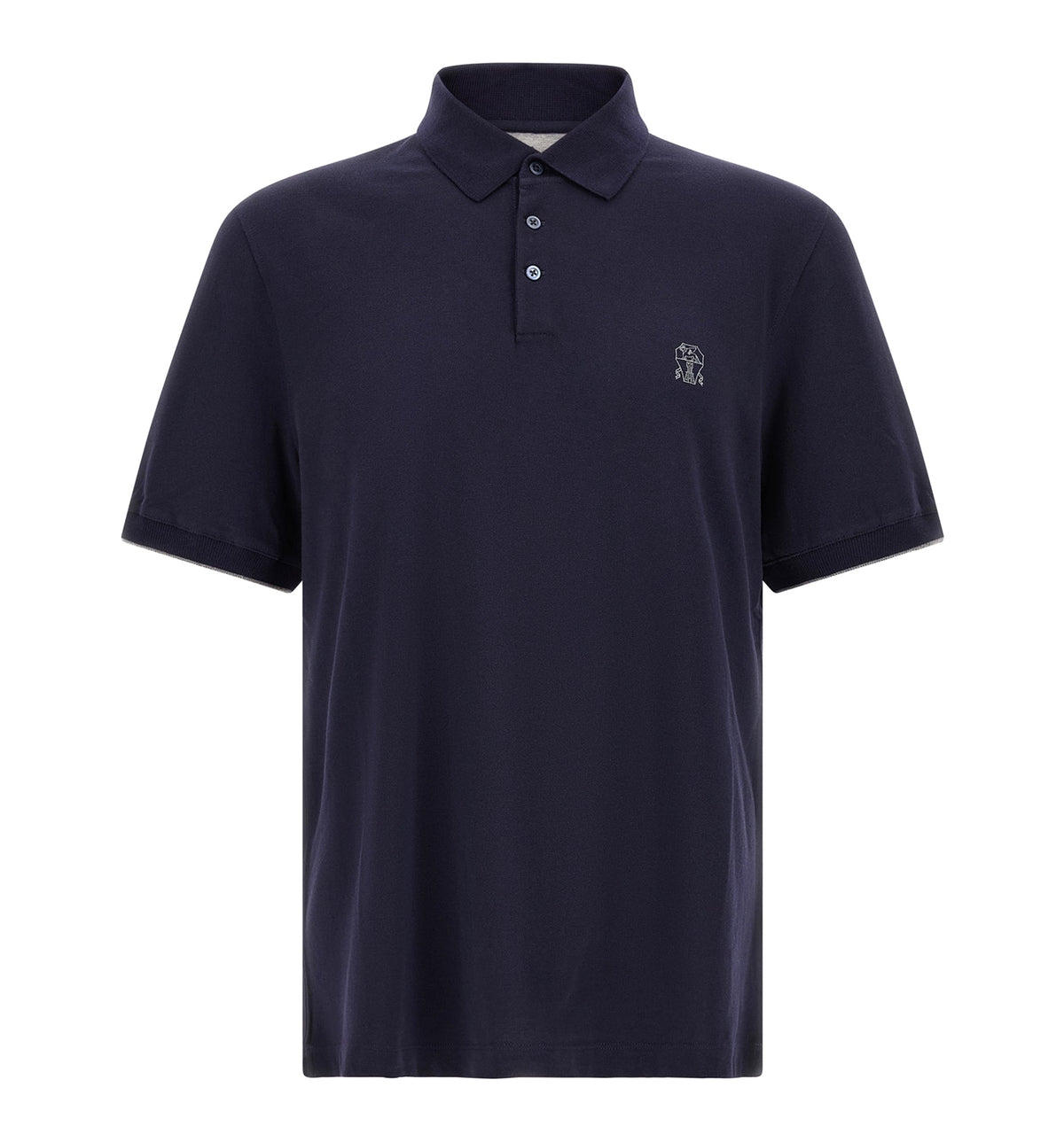 Cotton piqué polo shirt with logo