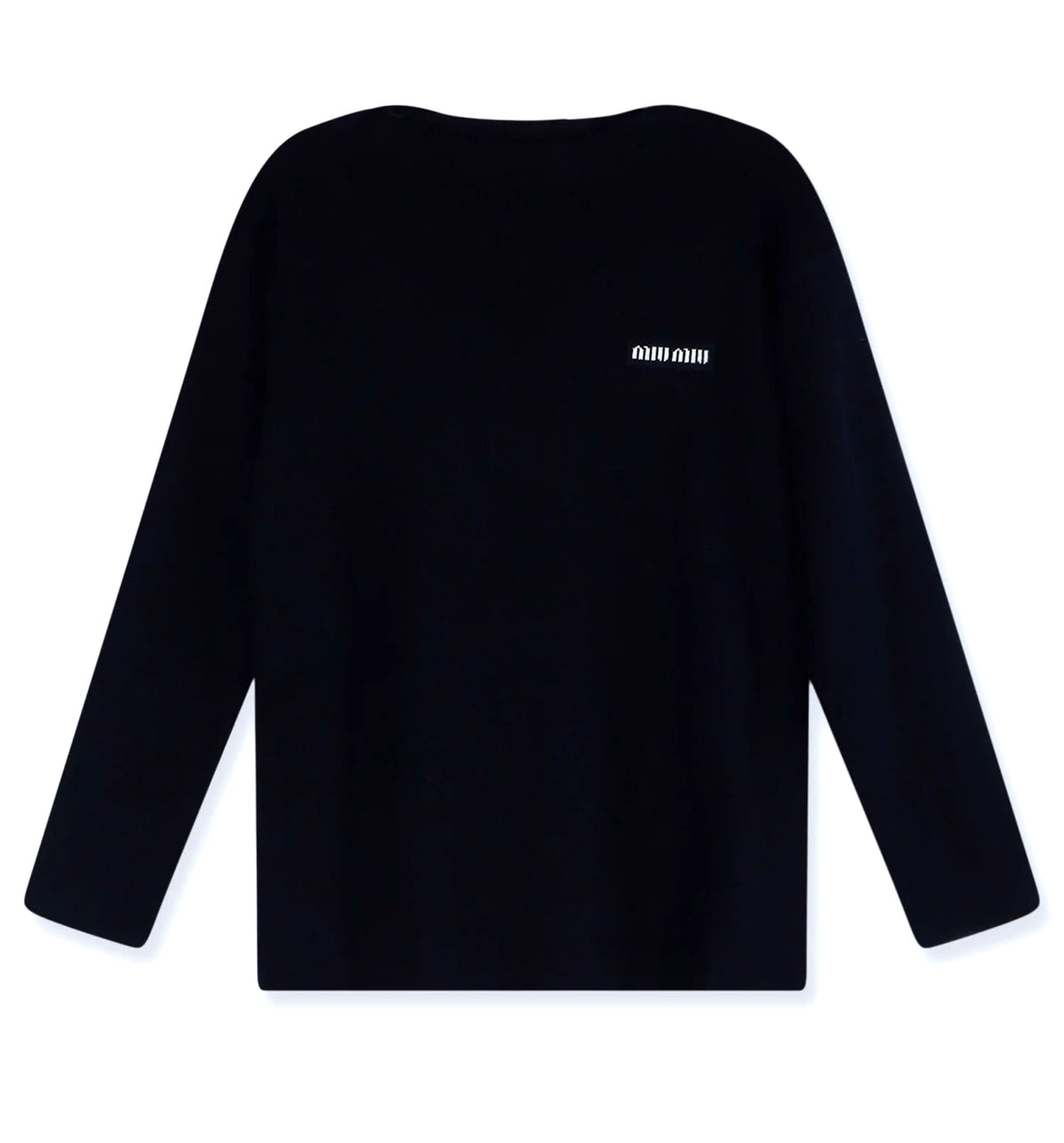 Wool sweater with lettering logo
