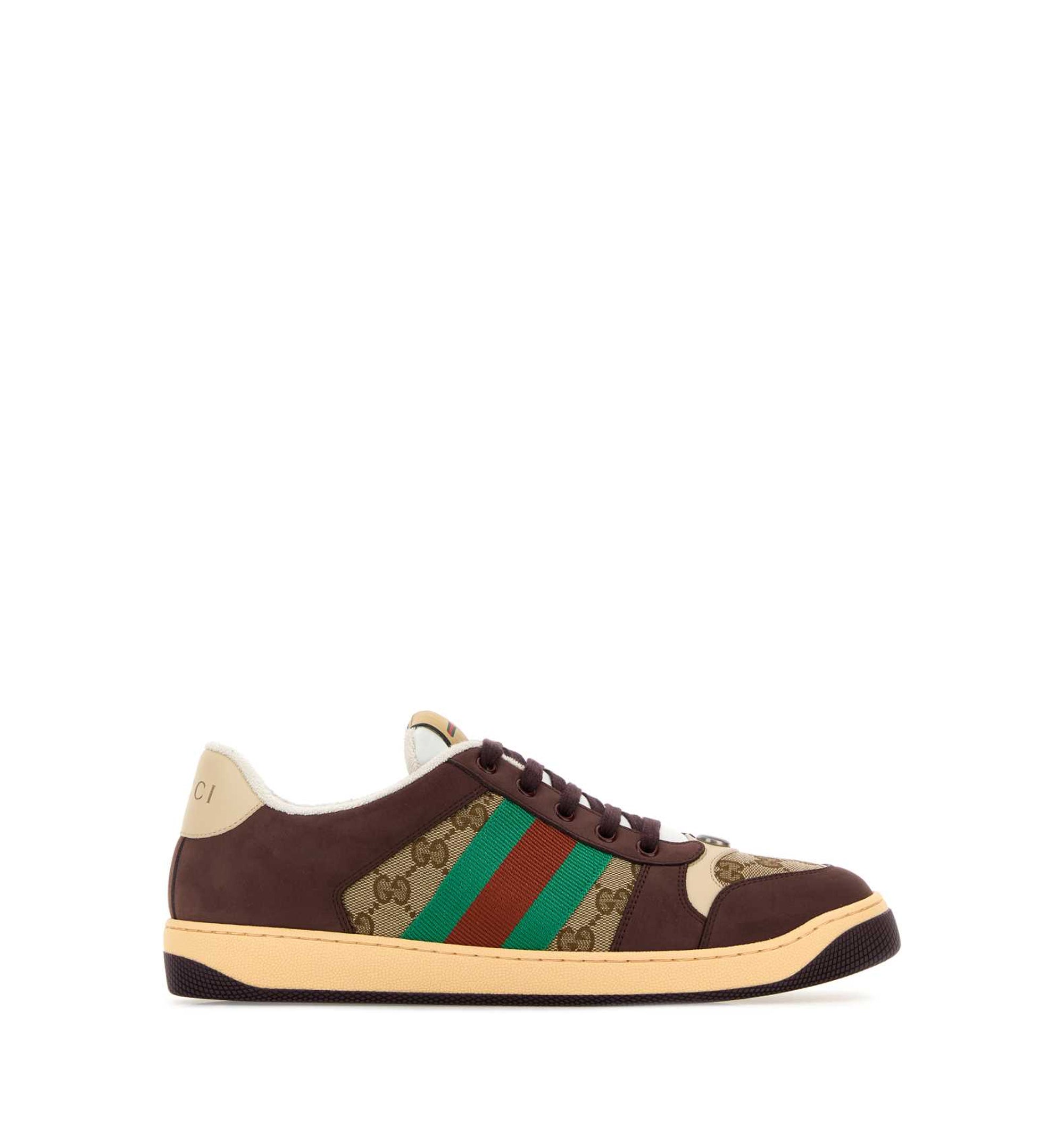 Multicolor GG And Leather Sneakers