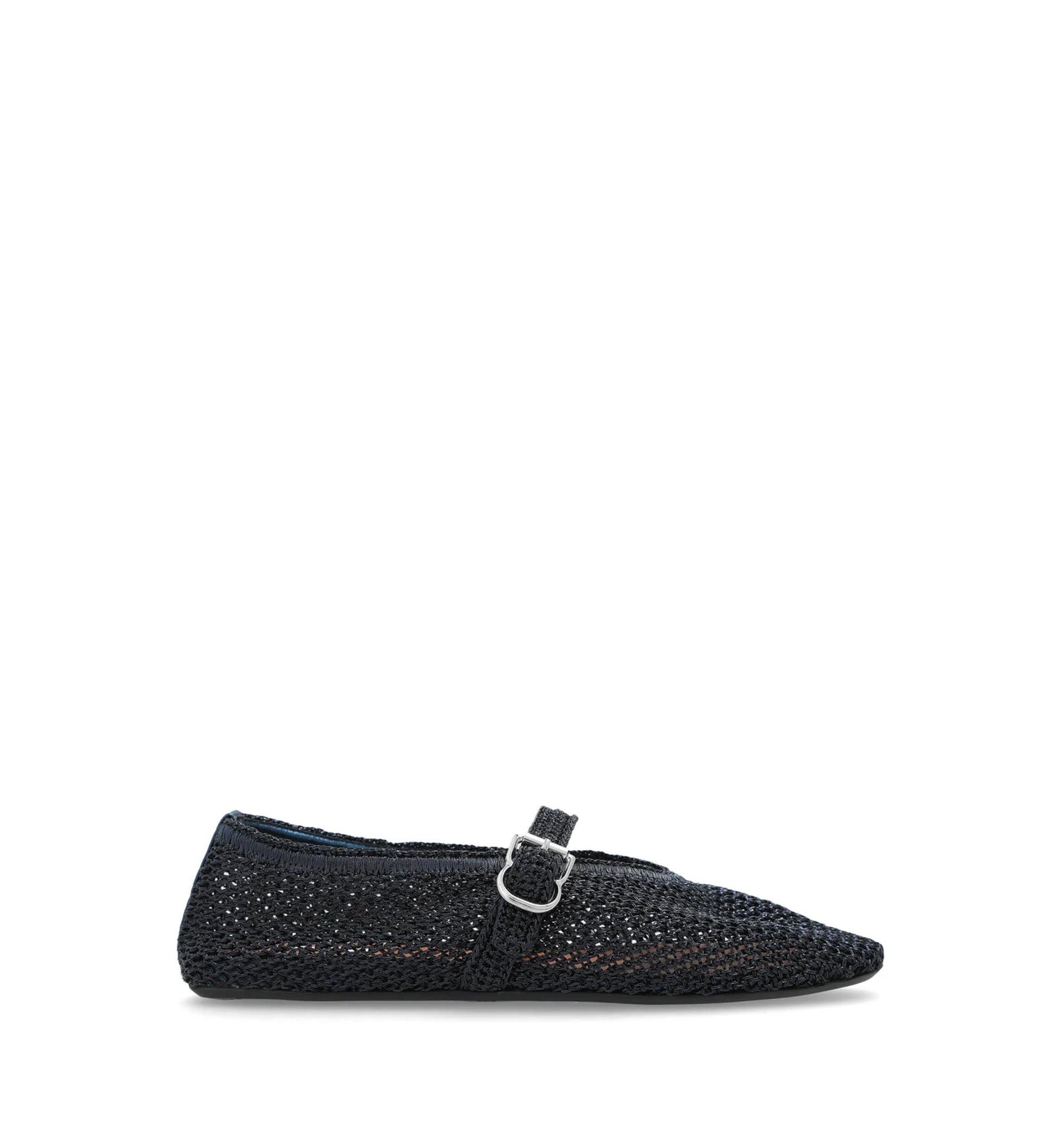 Ballet Flats In Knitted Lurex