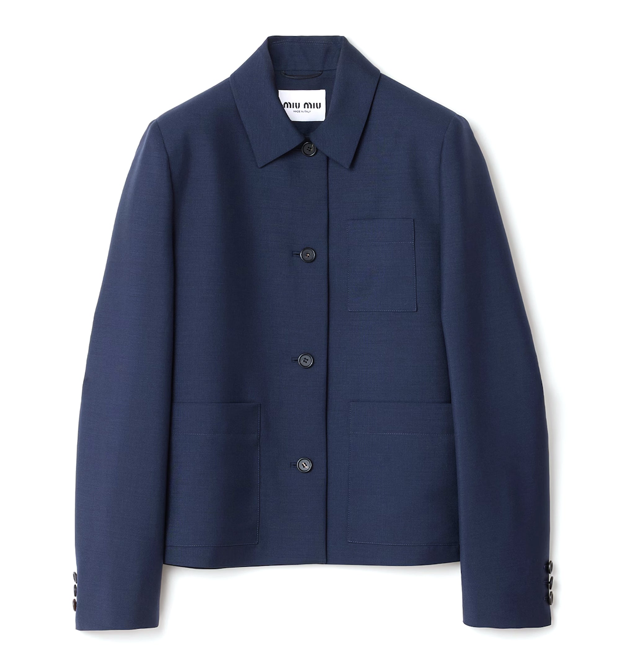 Single-Breasted Kid Mohair Jacket