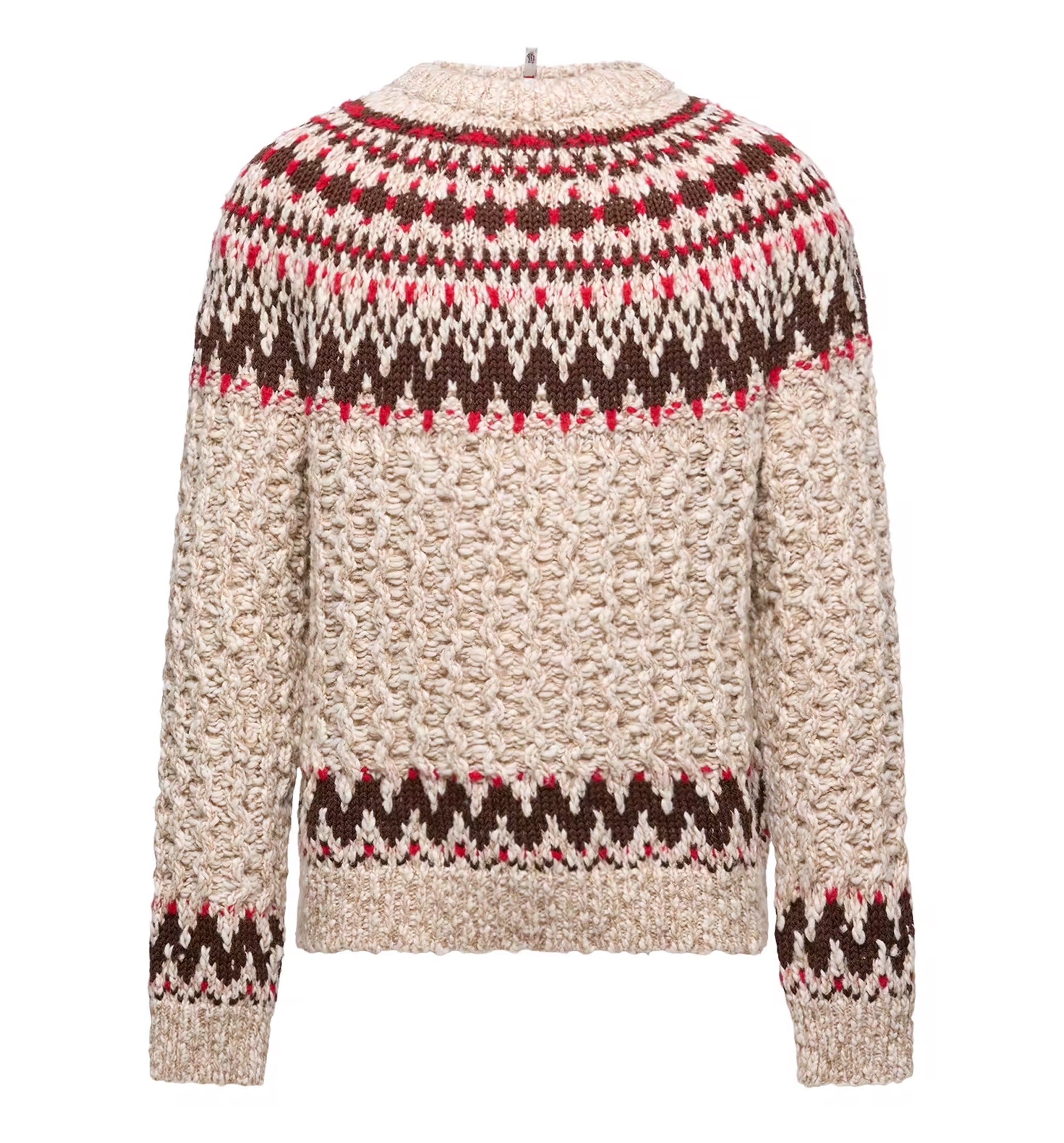 Geometric Jacquard Wool Sweater