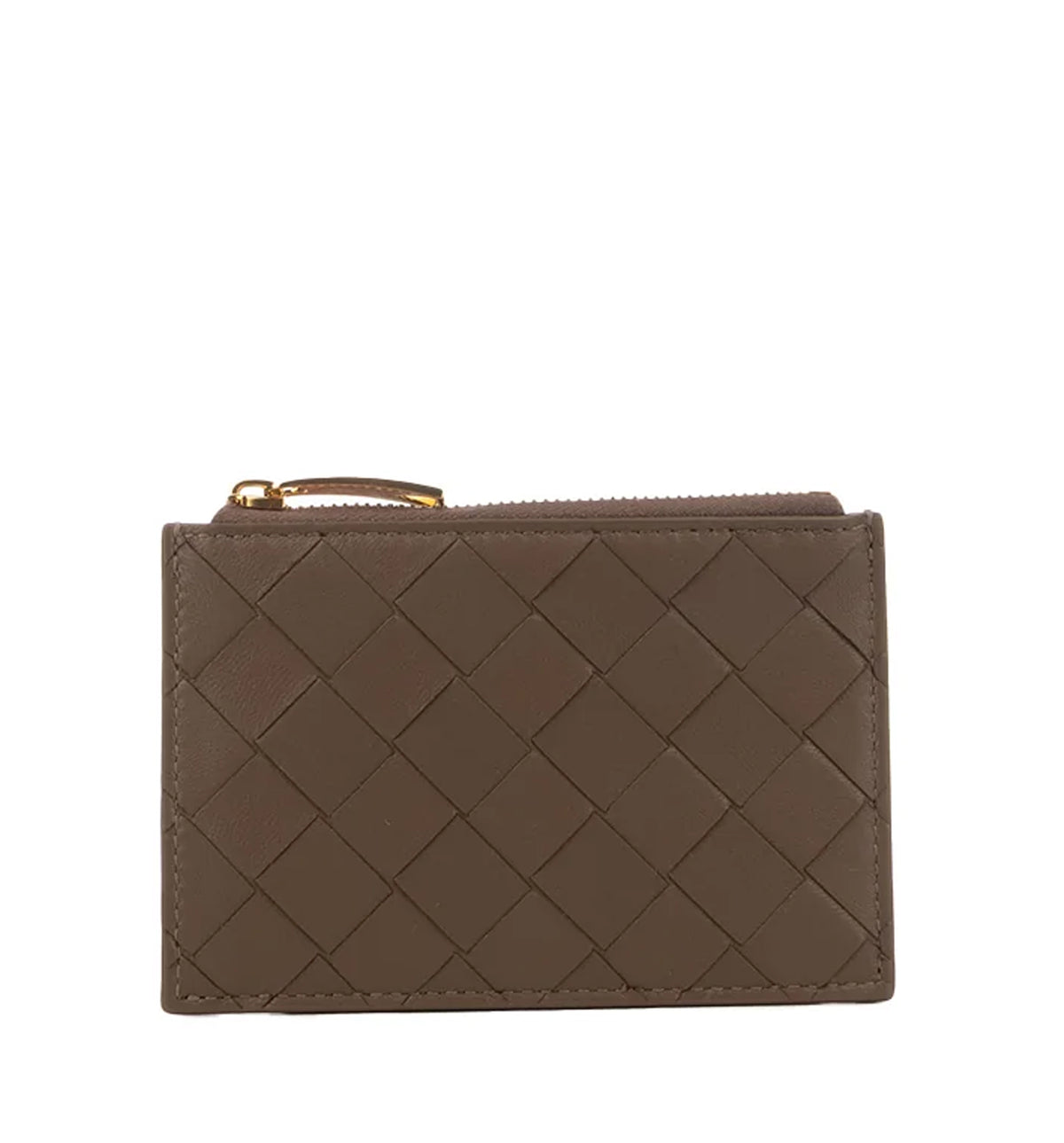 Intrecciato Zipped Card Case