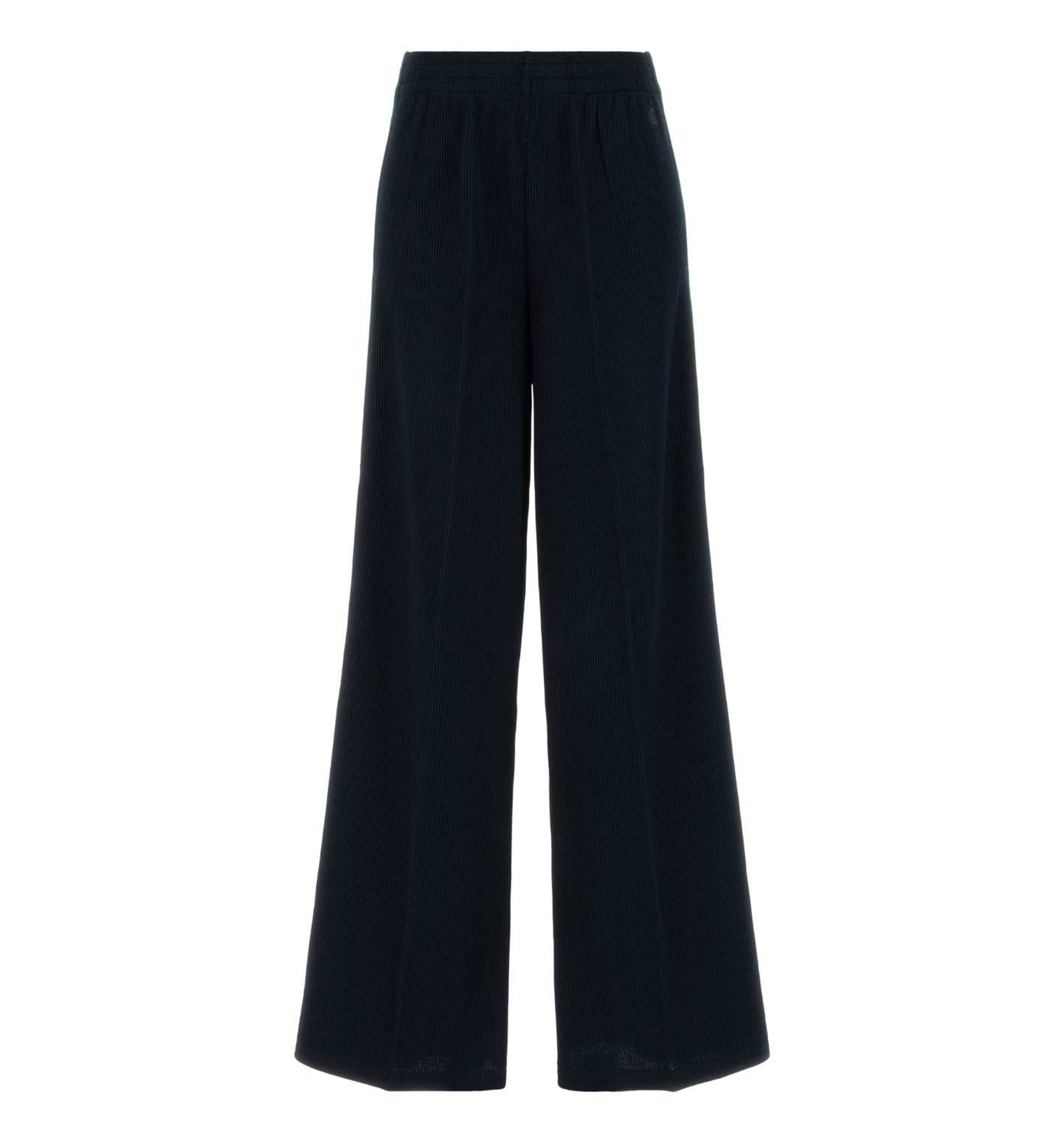 Rib Cotton Jersey Leisure Pants With Web