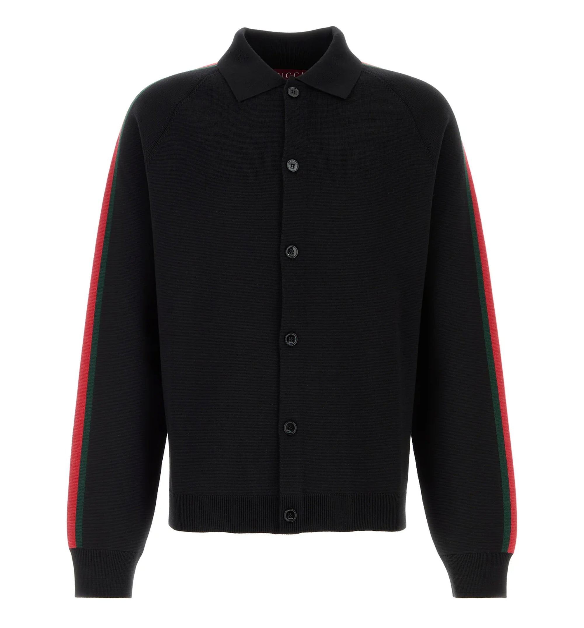 Knit Wool Silk Cardigan With Web