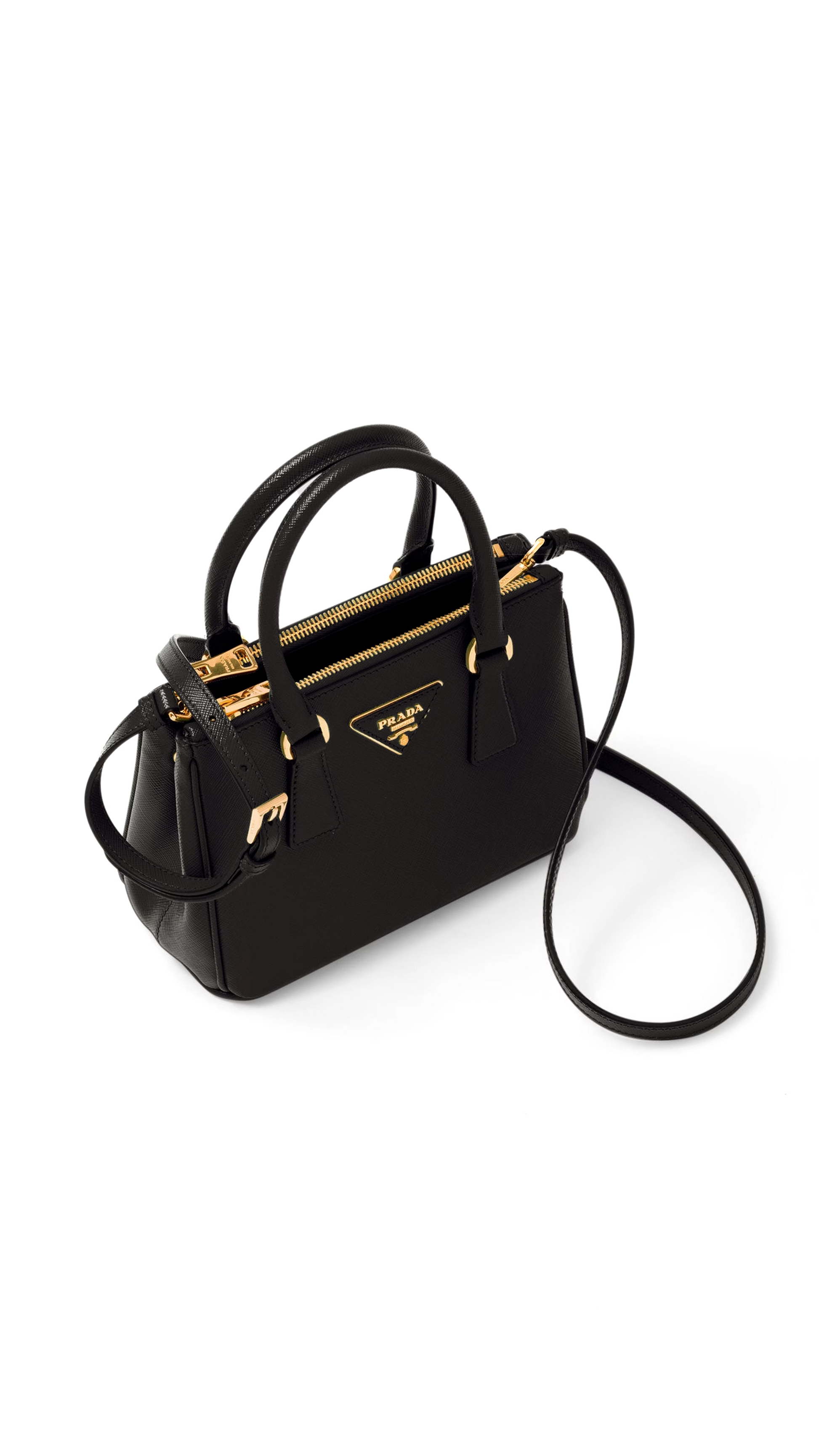 Prada galleria mini saffiano leather tote sales