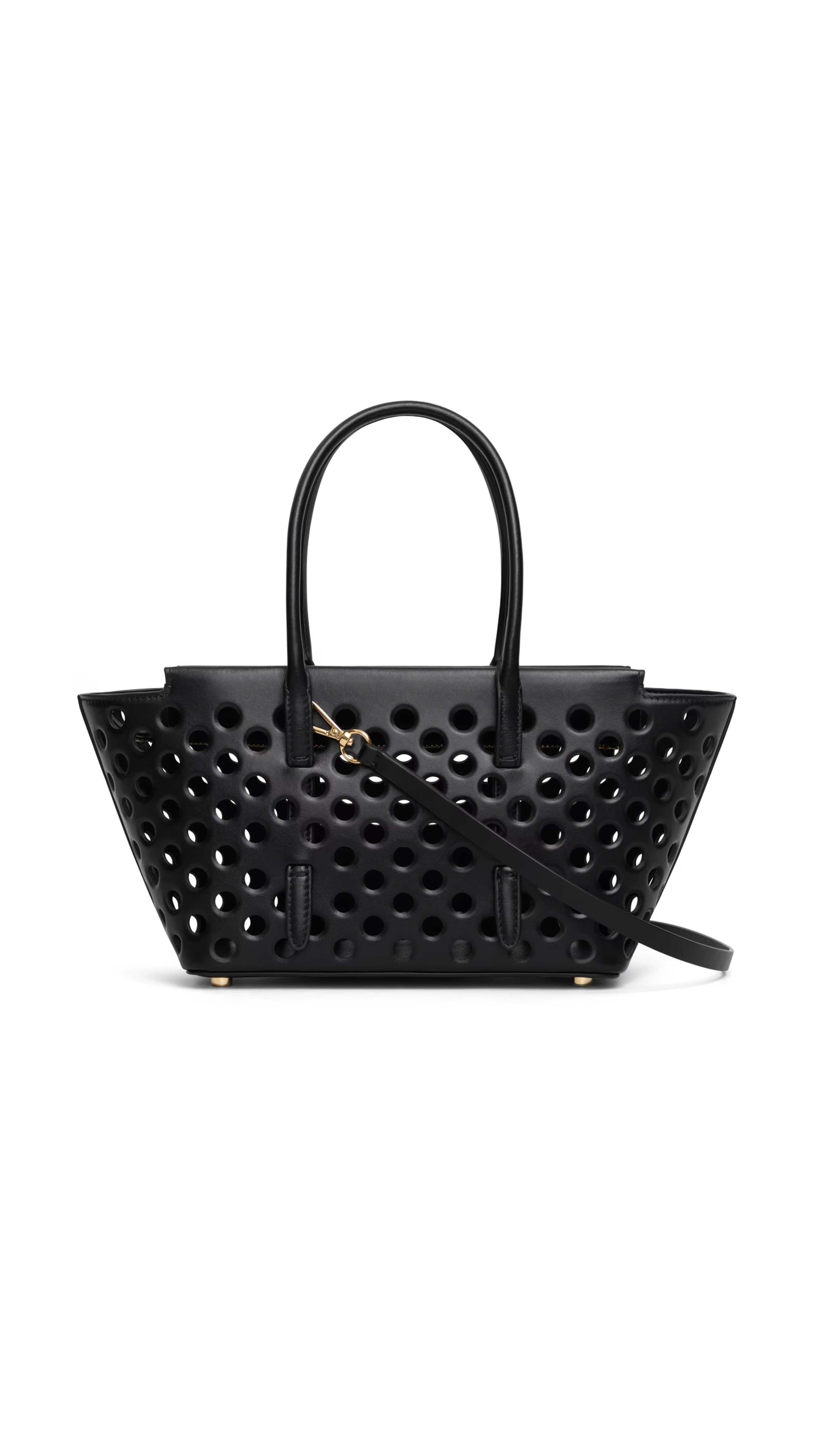 Neo Mina 20 Bag in Perforated Calfskin - Black