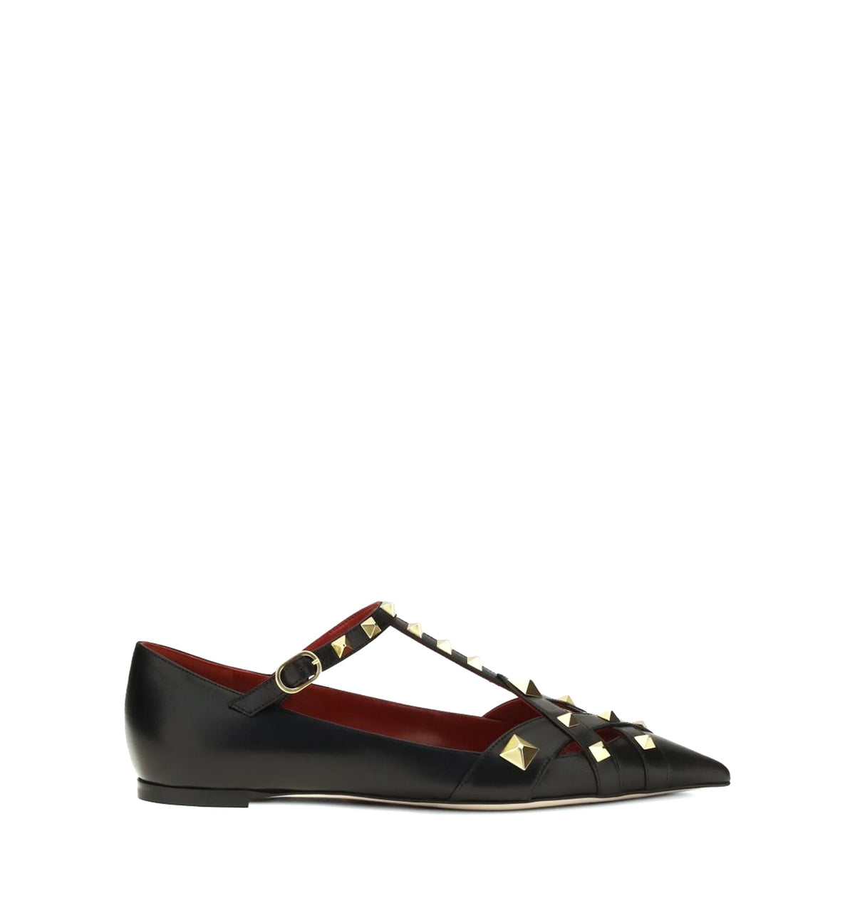 Studdy Leather Ballet Flats