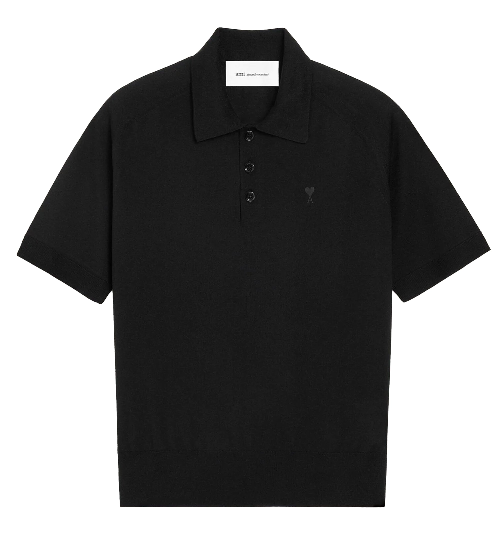 Wool Short Sleeves Ami De Coeur Polo