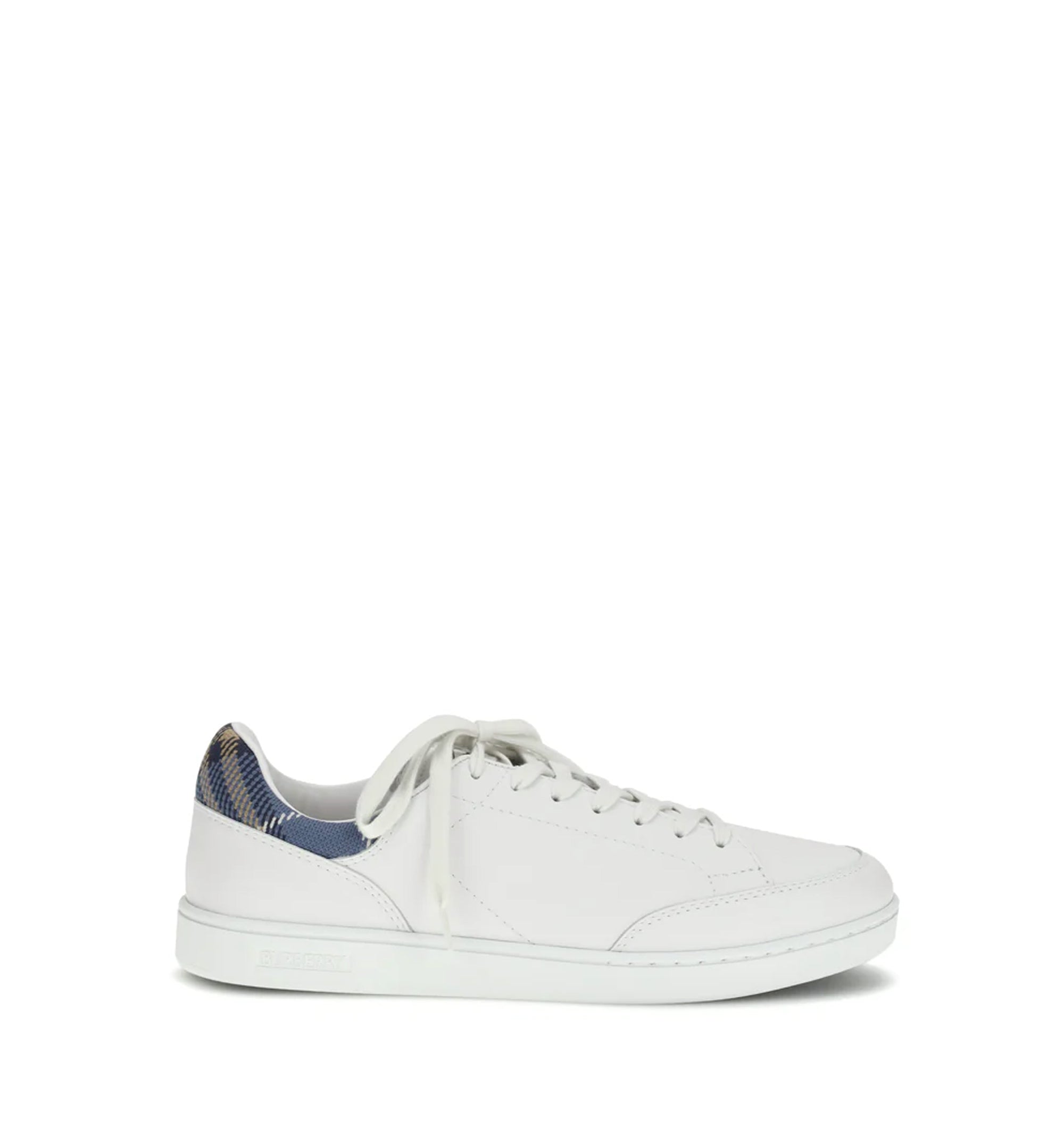 Set Check Heel Leather Sneakers