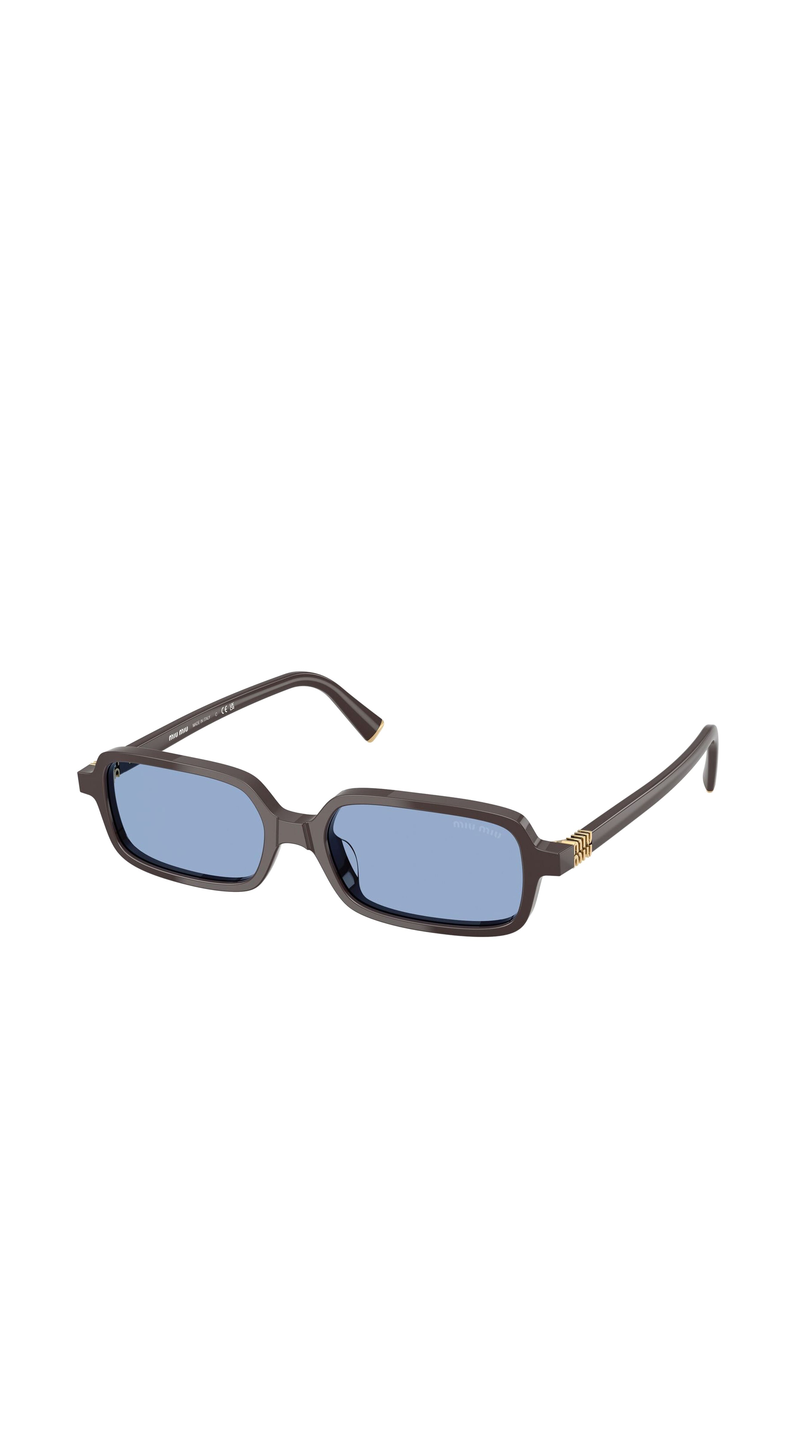 Miu Regard Sunglasses - Light Blue