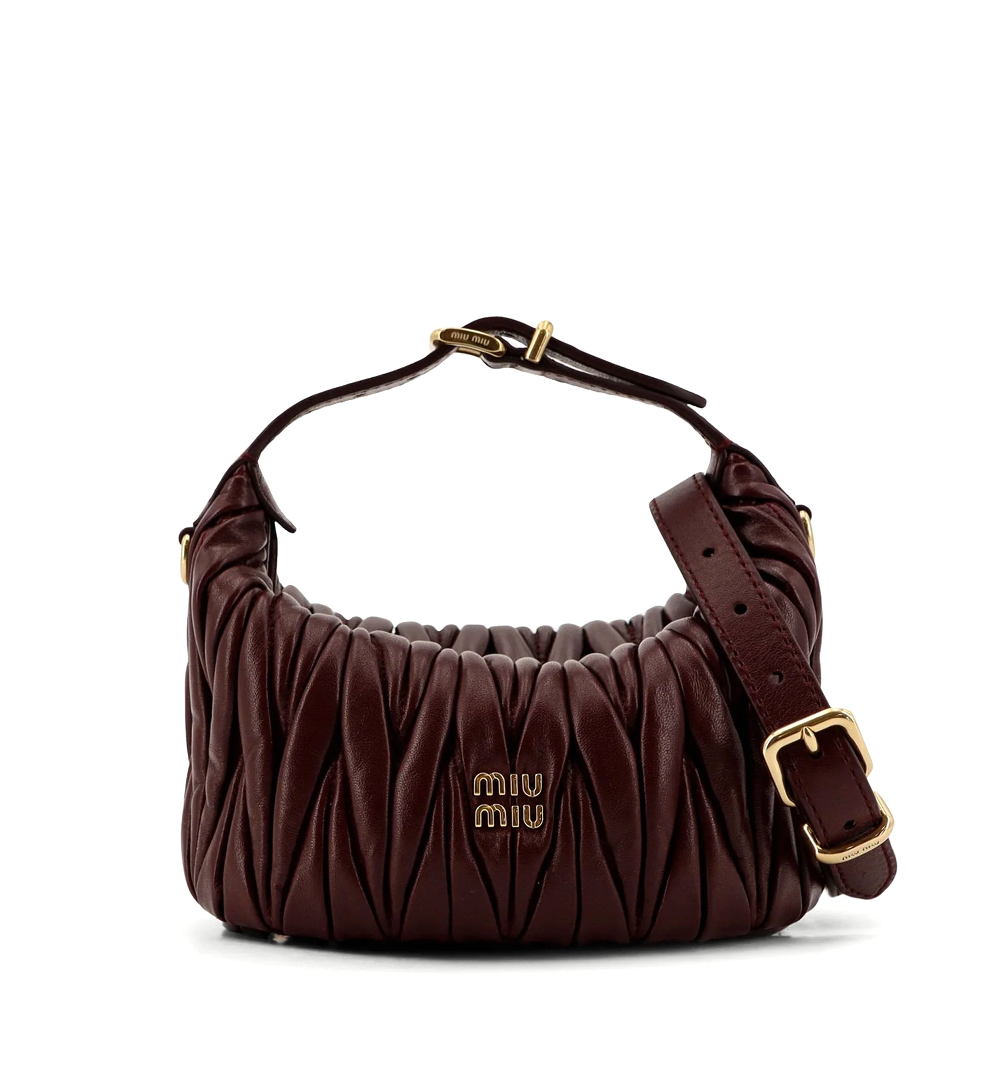 Miu Miu Matelassé Nappa Leather Pouch
