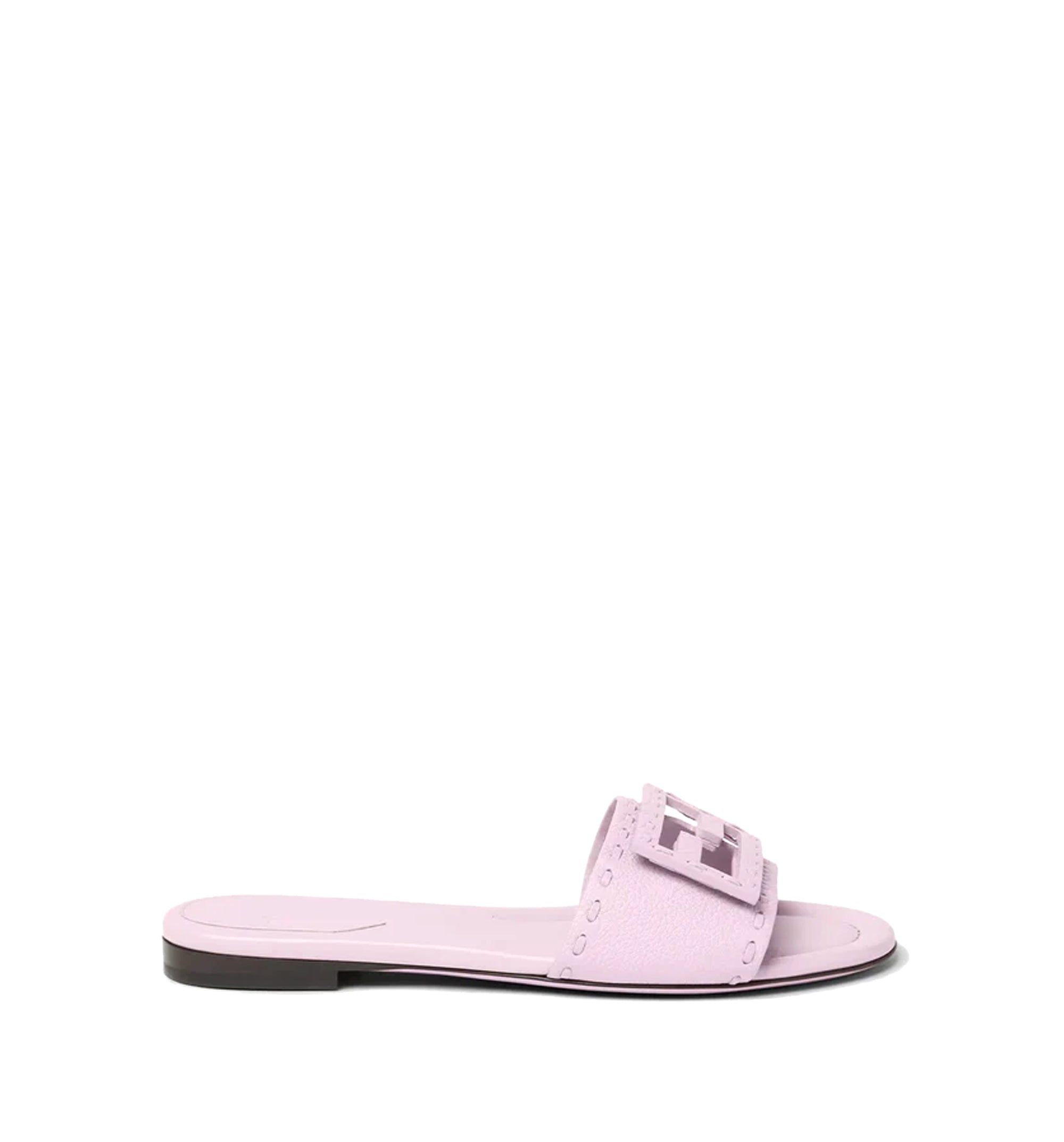 Baguette Leather Slides