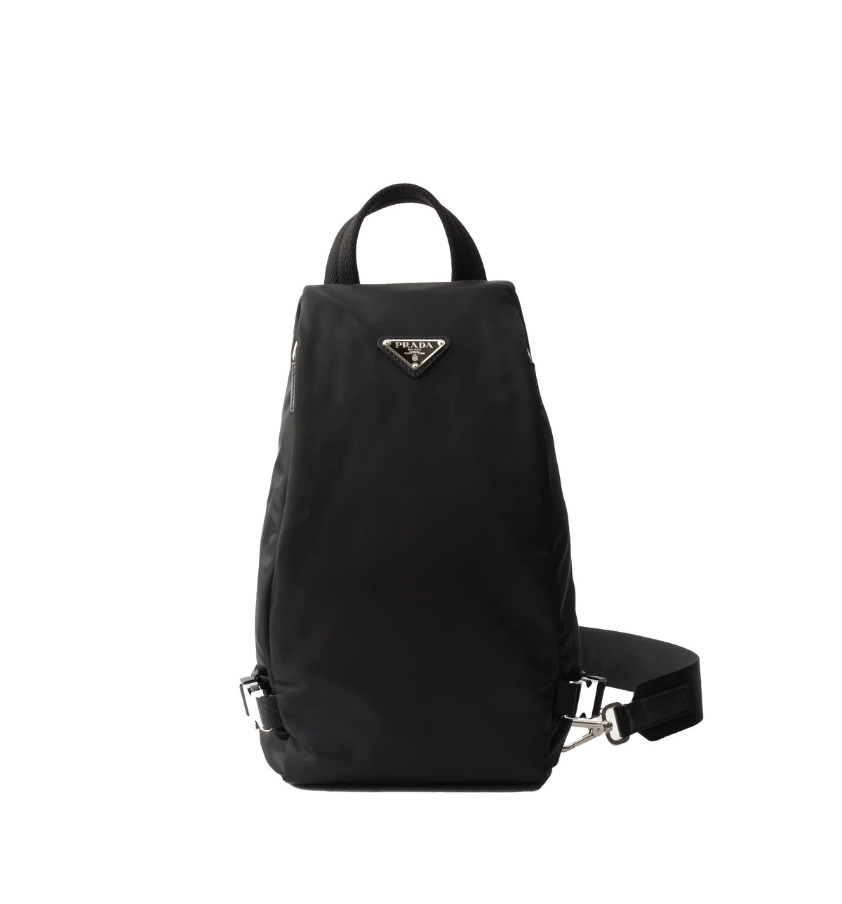 Re-Nylon and Saffiano leather backpack
