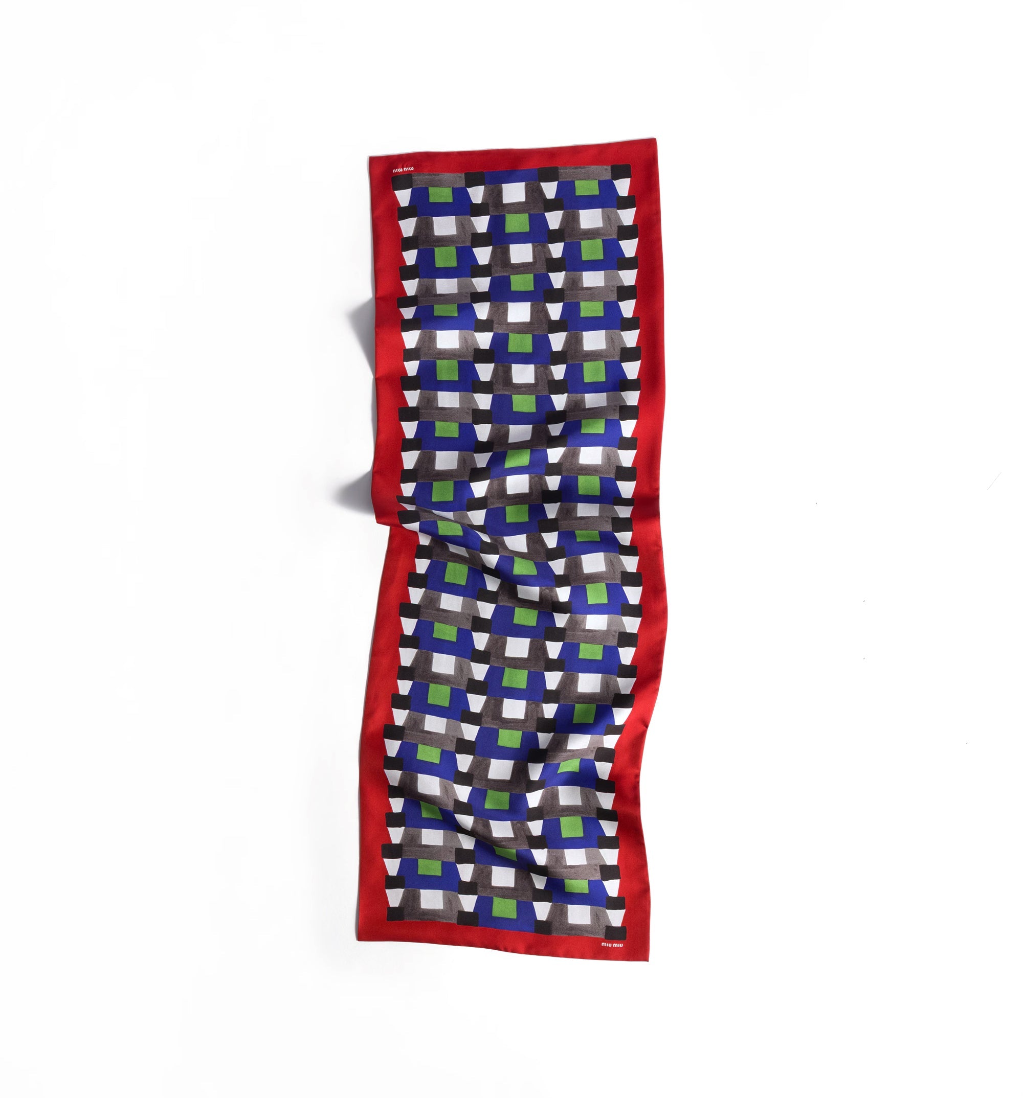 Printed silk scarf