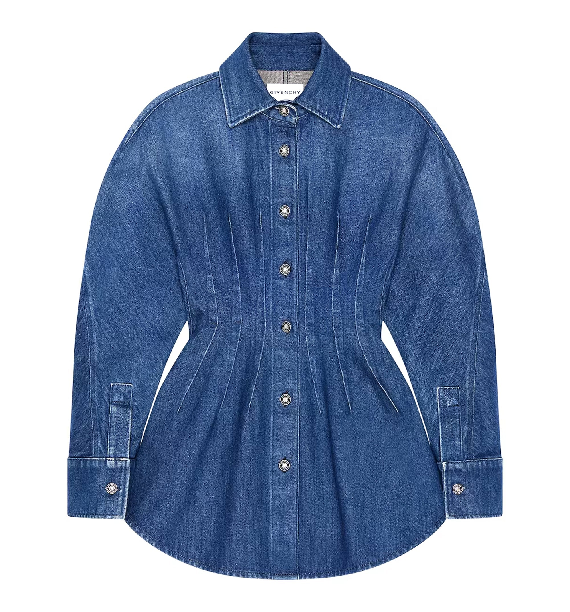 Cocoon Dress In Medium Blue Denim