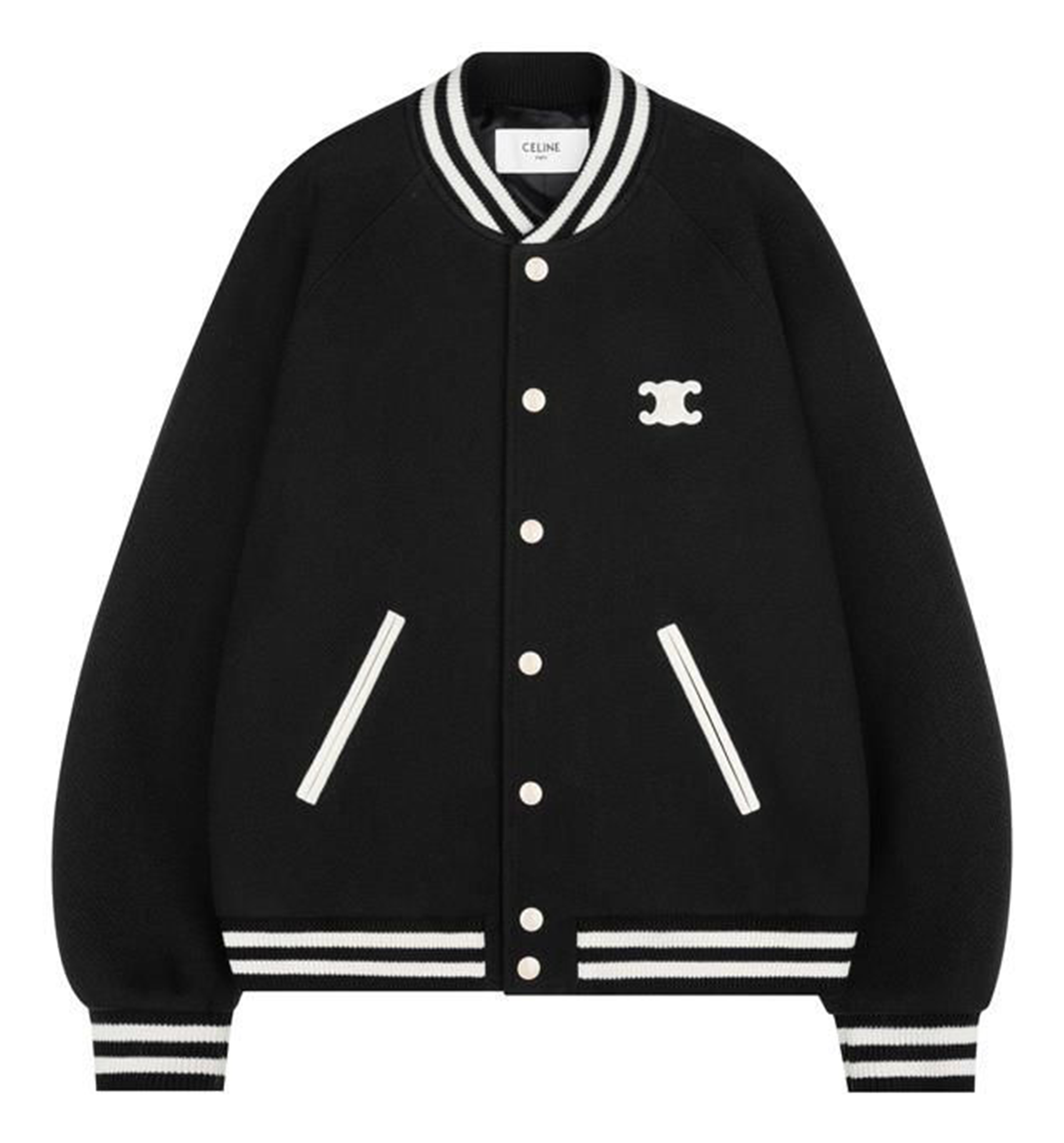 Triomphe Teddy Jacket in Textured Wool