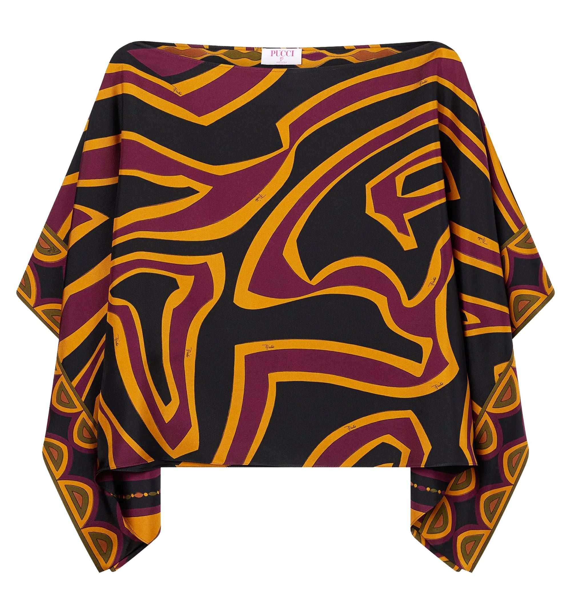 Labirinto Print Silk Blouse