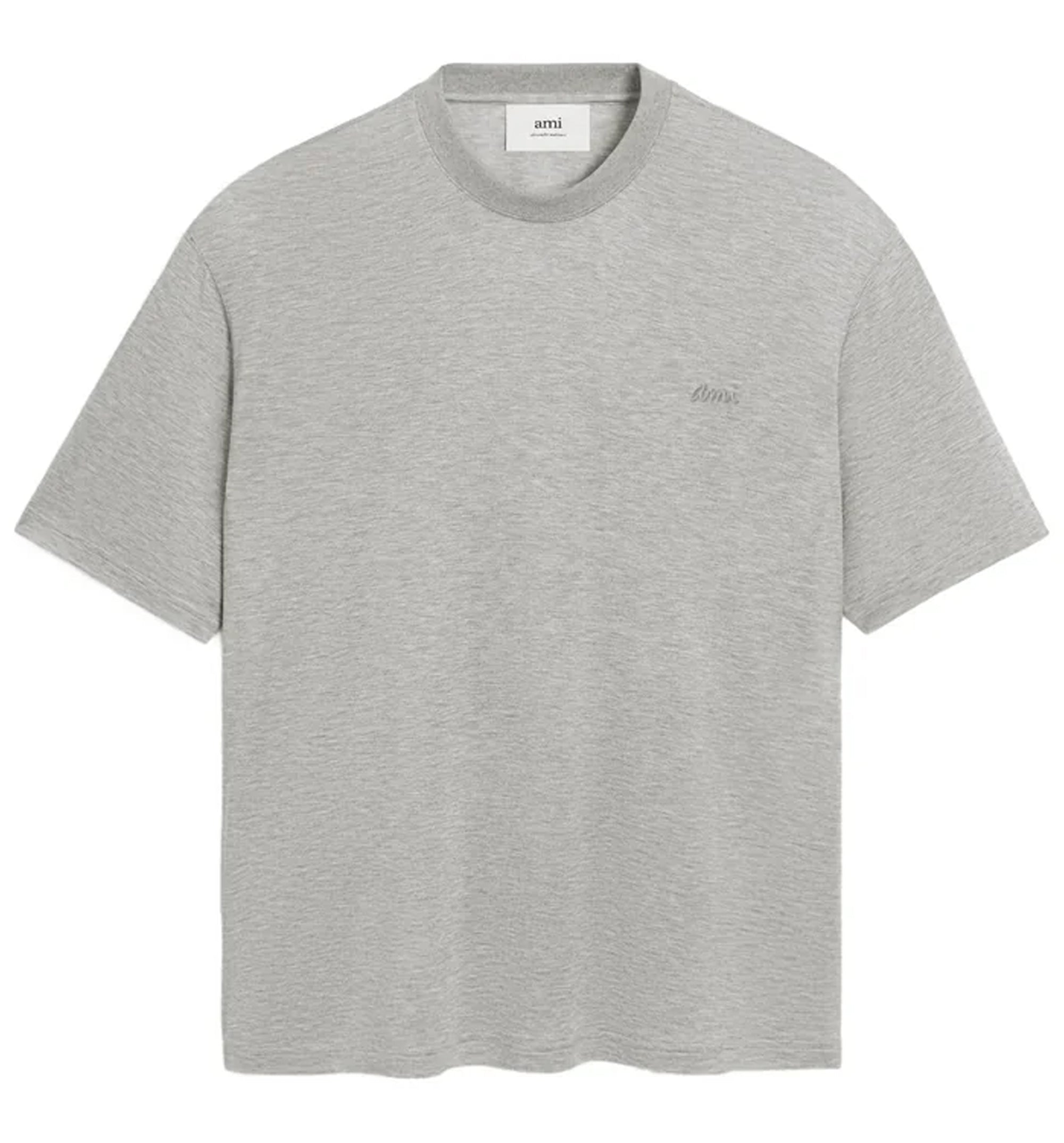 Grey Cotton Short Sleeves T-Shirt