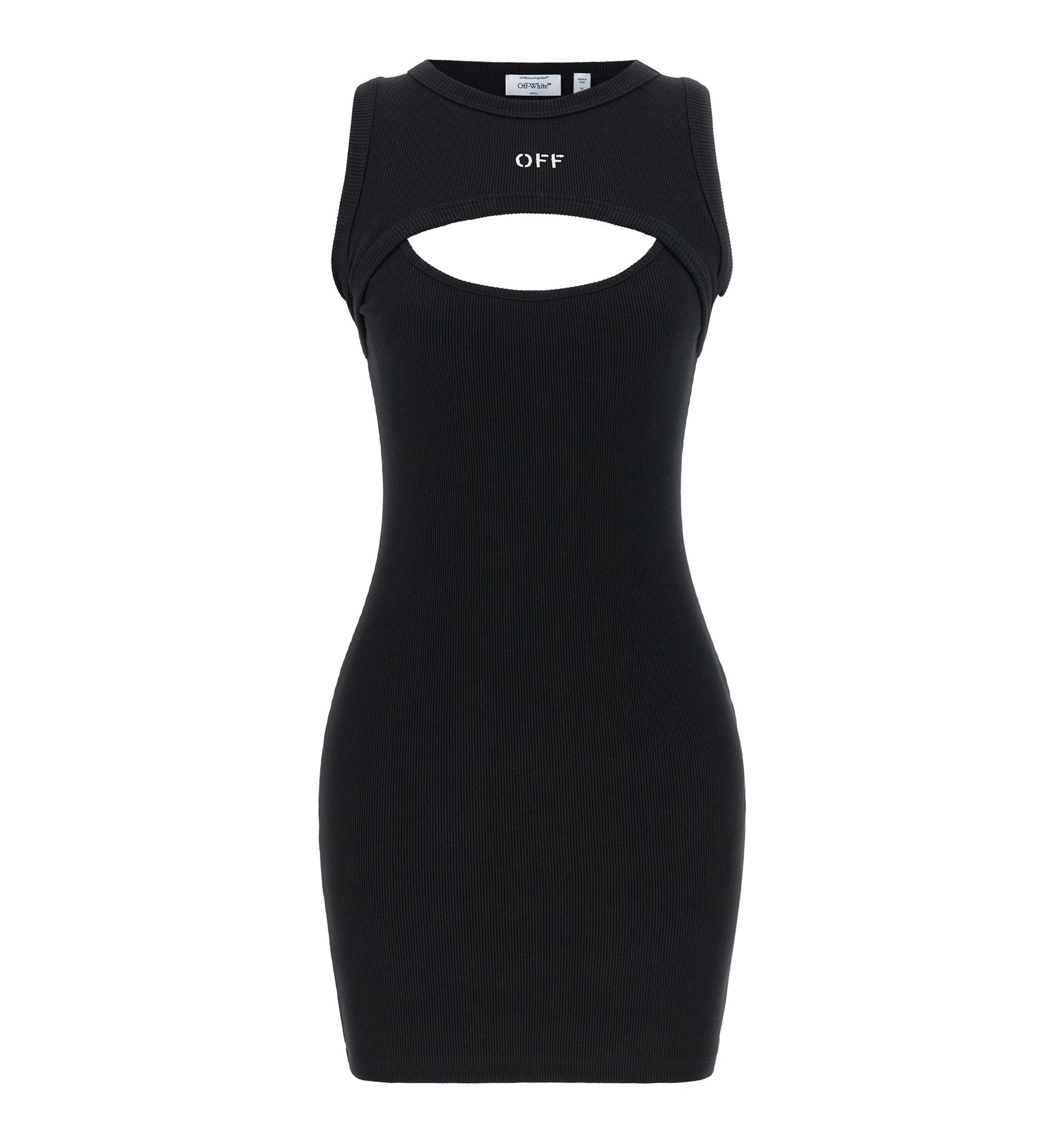 Logo Cut-Out Mini Dress