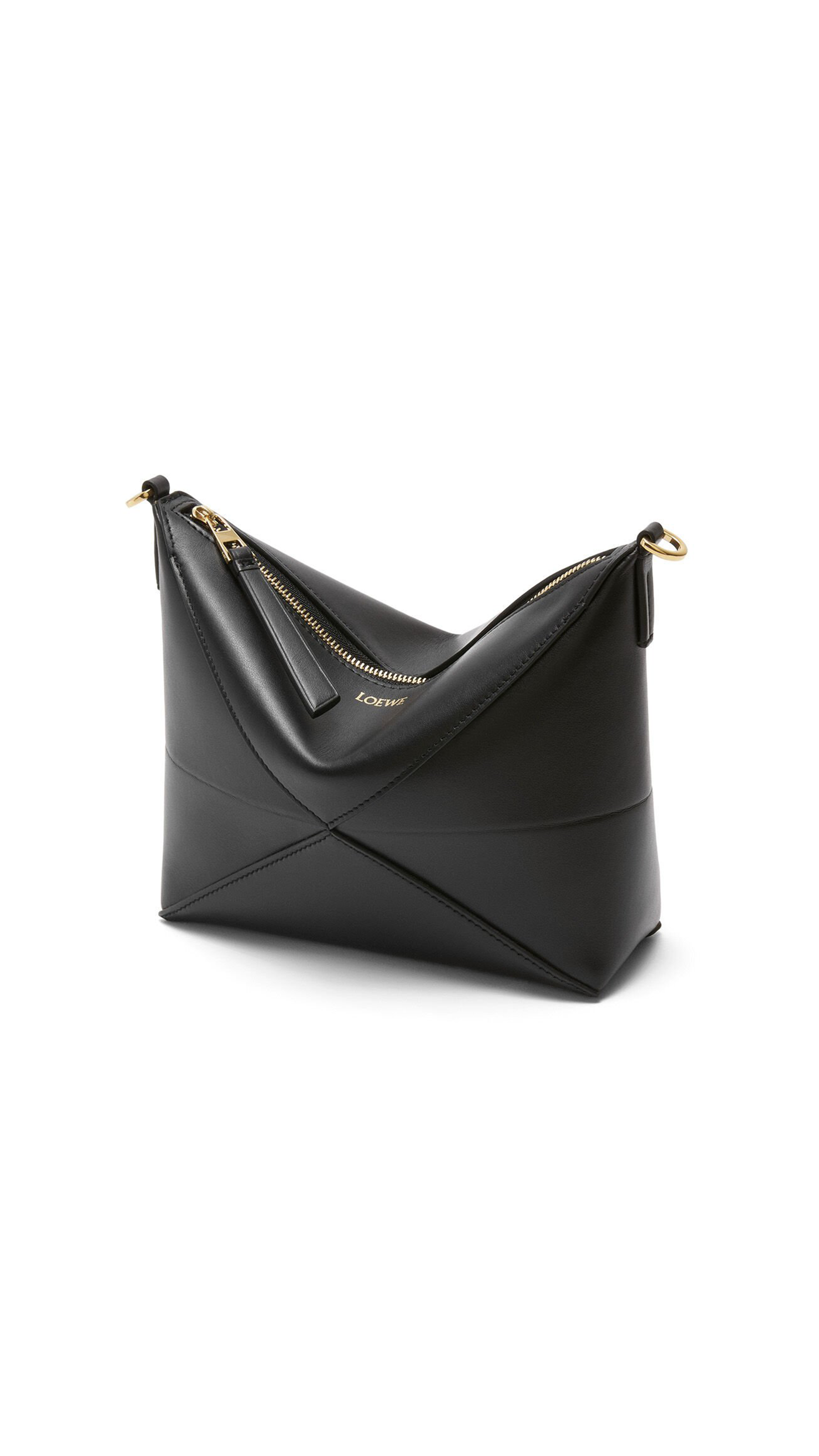 Puzzle Fold Pouch in Shiny Nappa Calfskin
