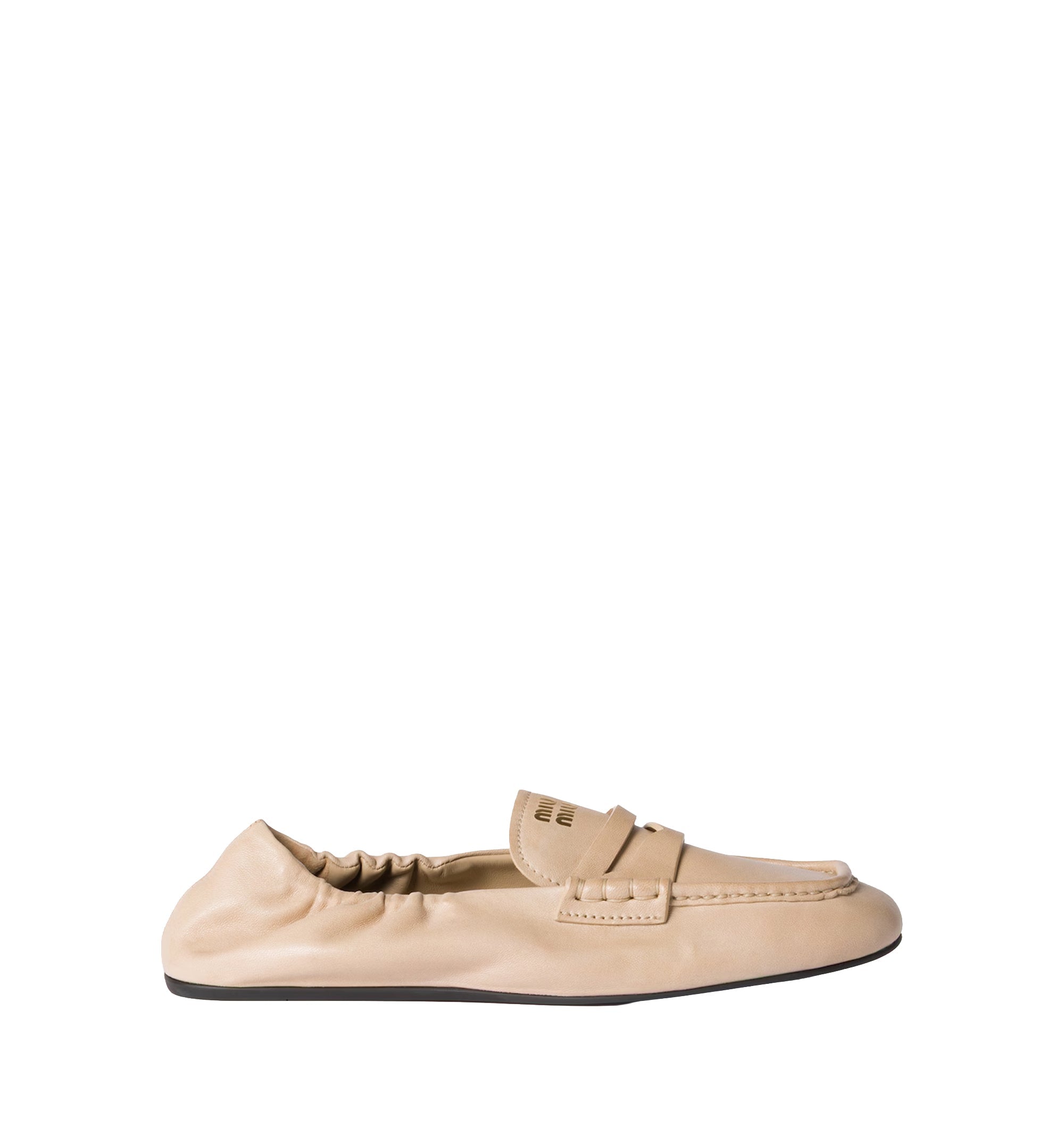 Ruches Nappa Leather Loafers