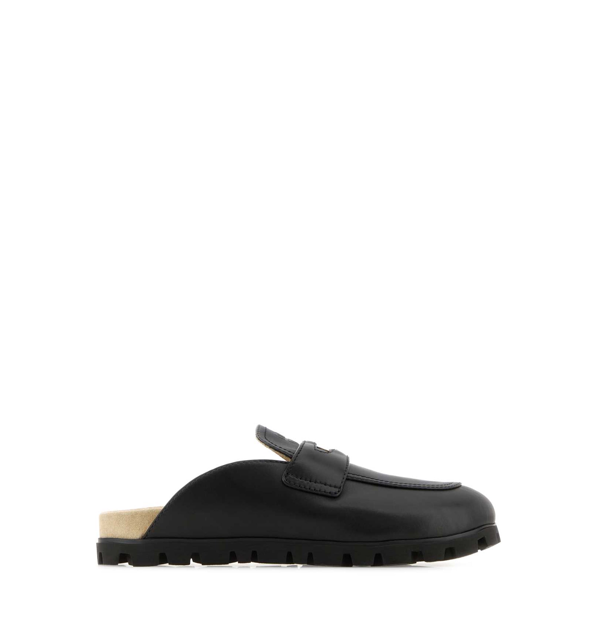 Logo Leather Slippers