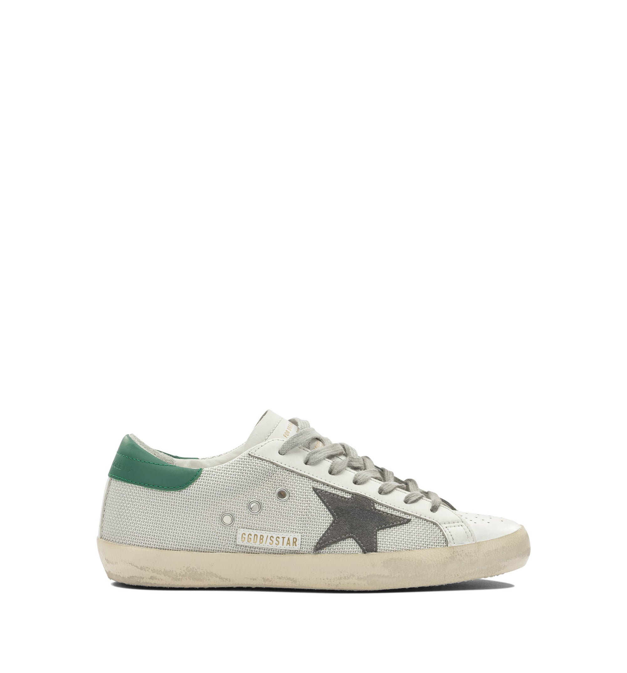 Men’s Super-Star in Light Silver Mesh with Gray Star