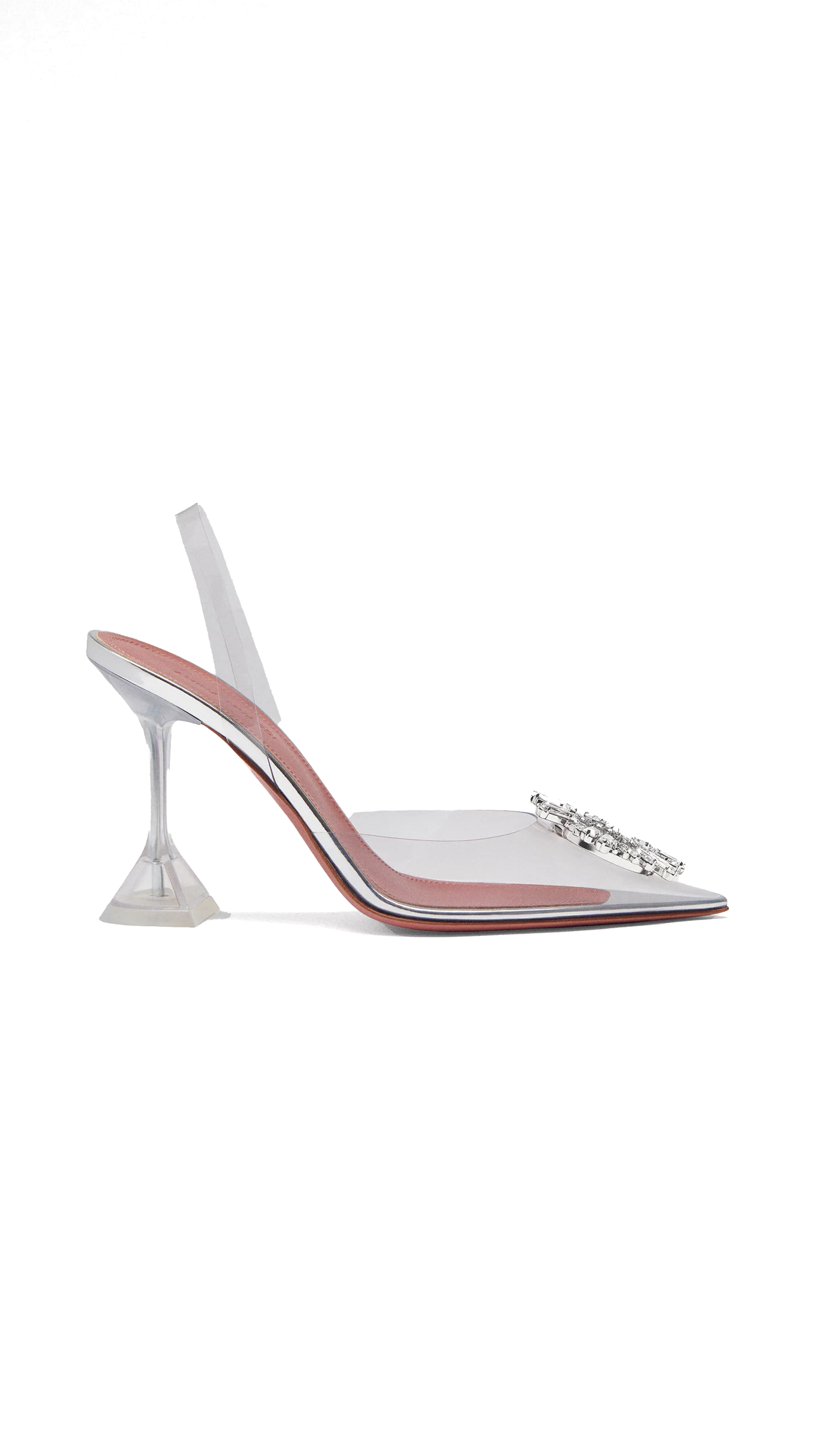 Begum Glass Slingbacks - Transparent