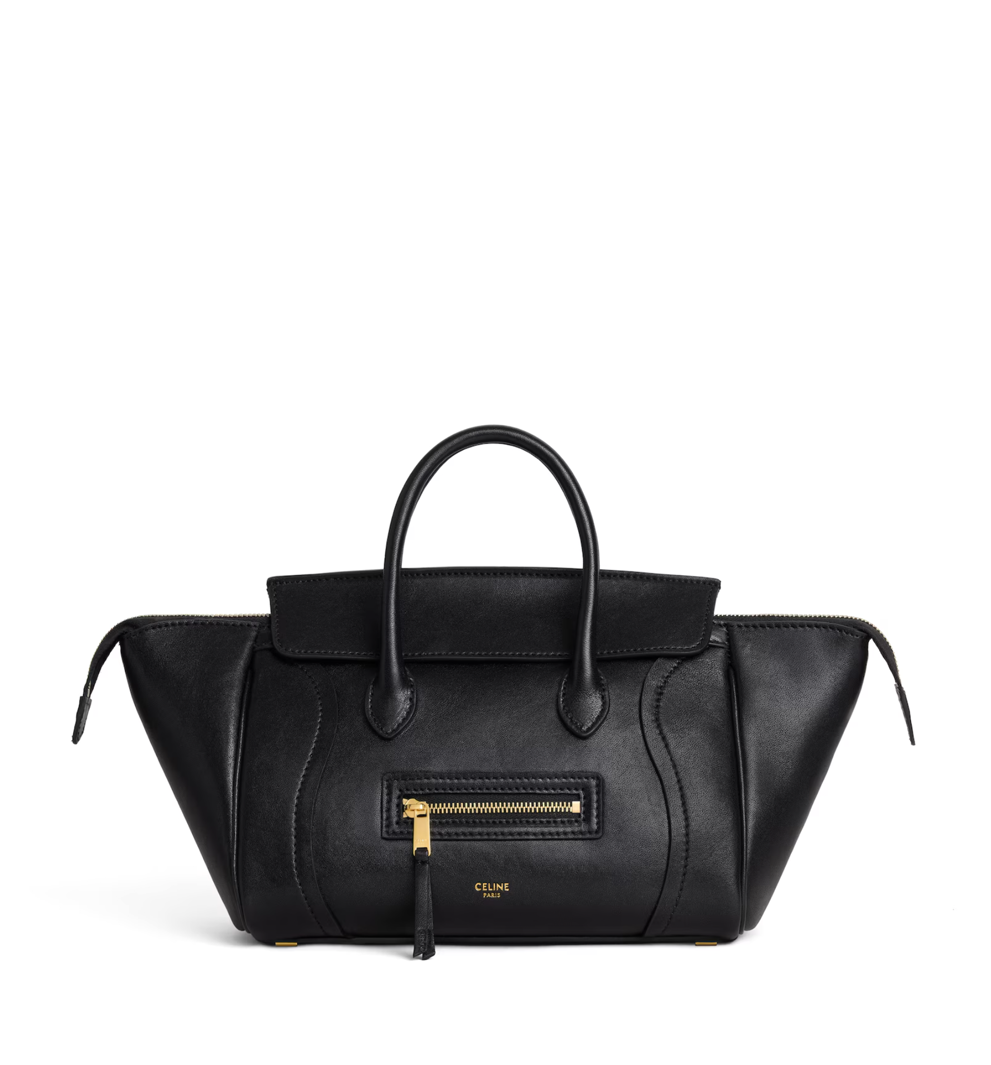 Small New Luggage in Supple Shiny Lambskin