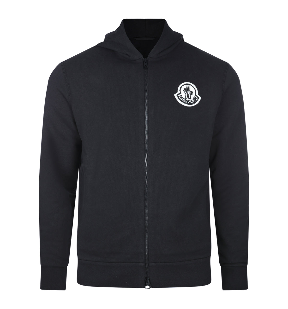 Sketched Logo Zip-Up Cotton Hoodie
