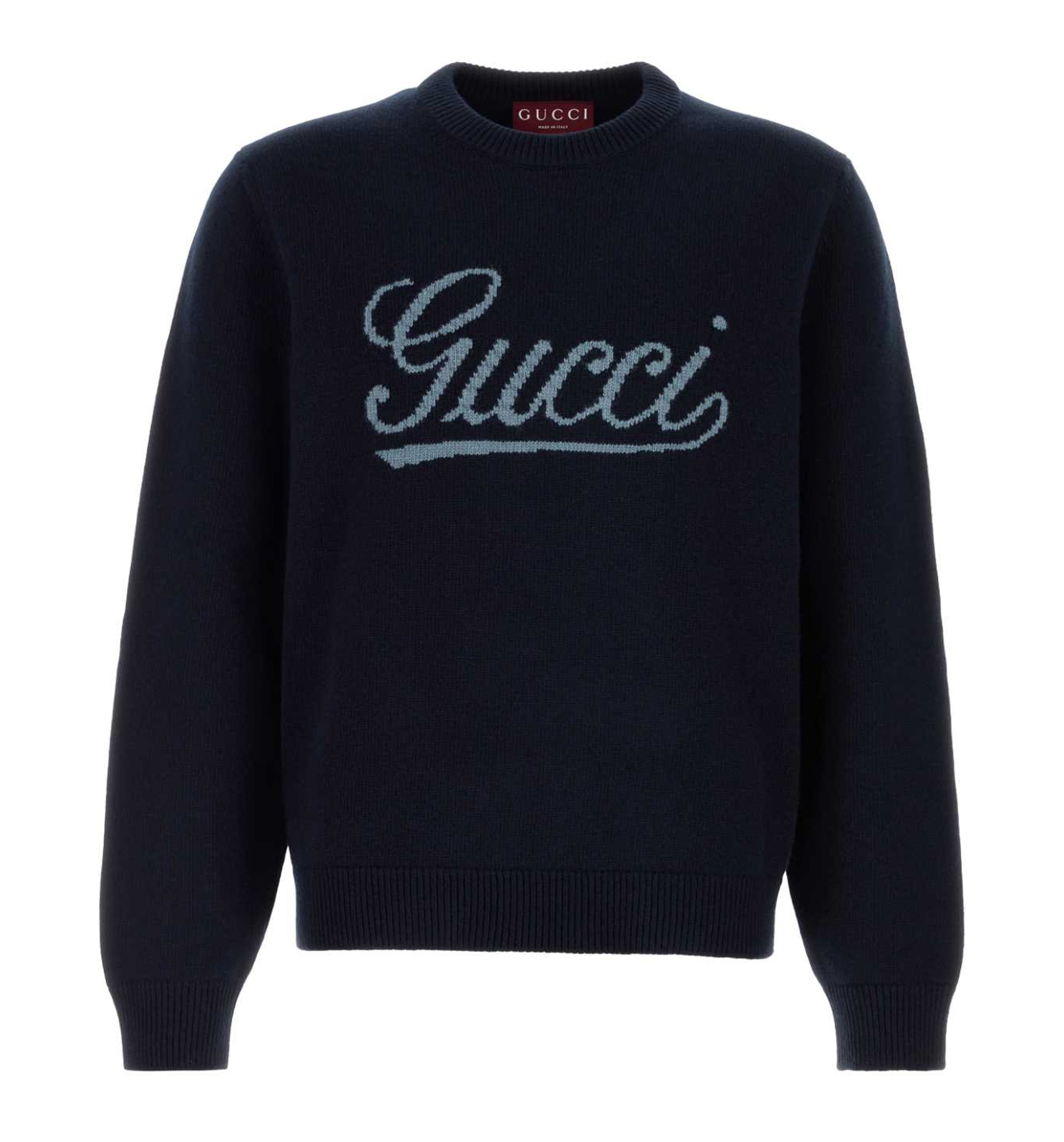 Knit Wool Sweater With Intarsia