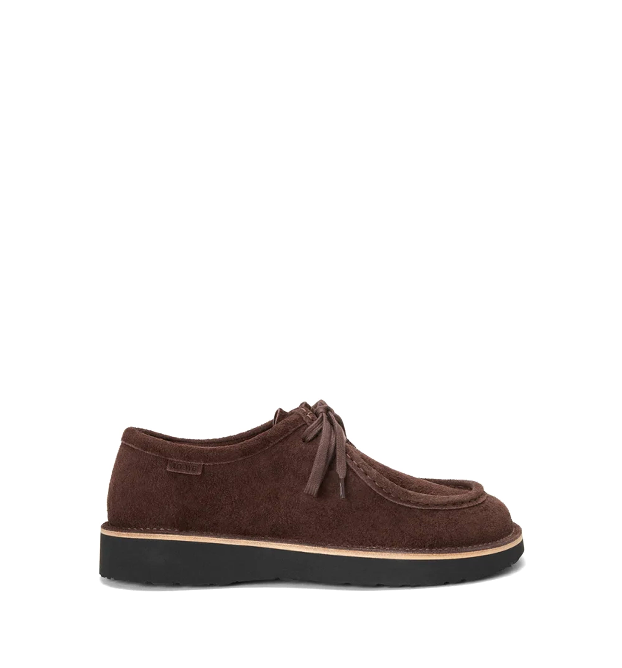 Faro Lace-Up in Suede Calfskin