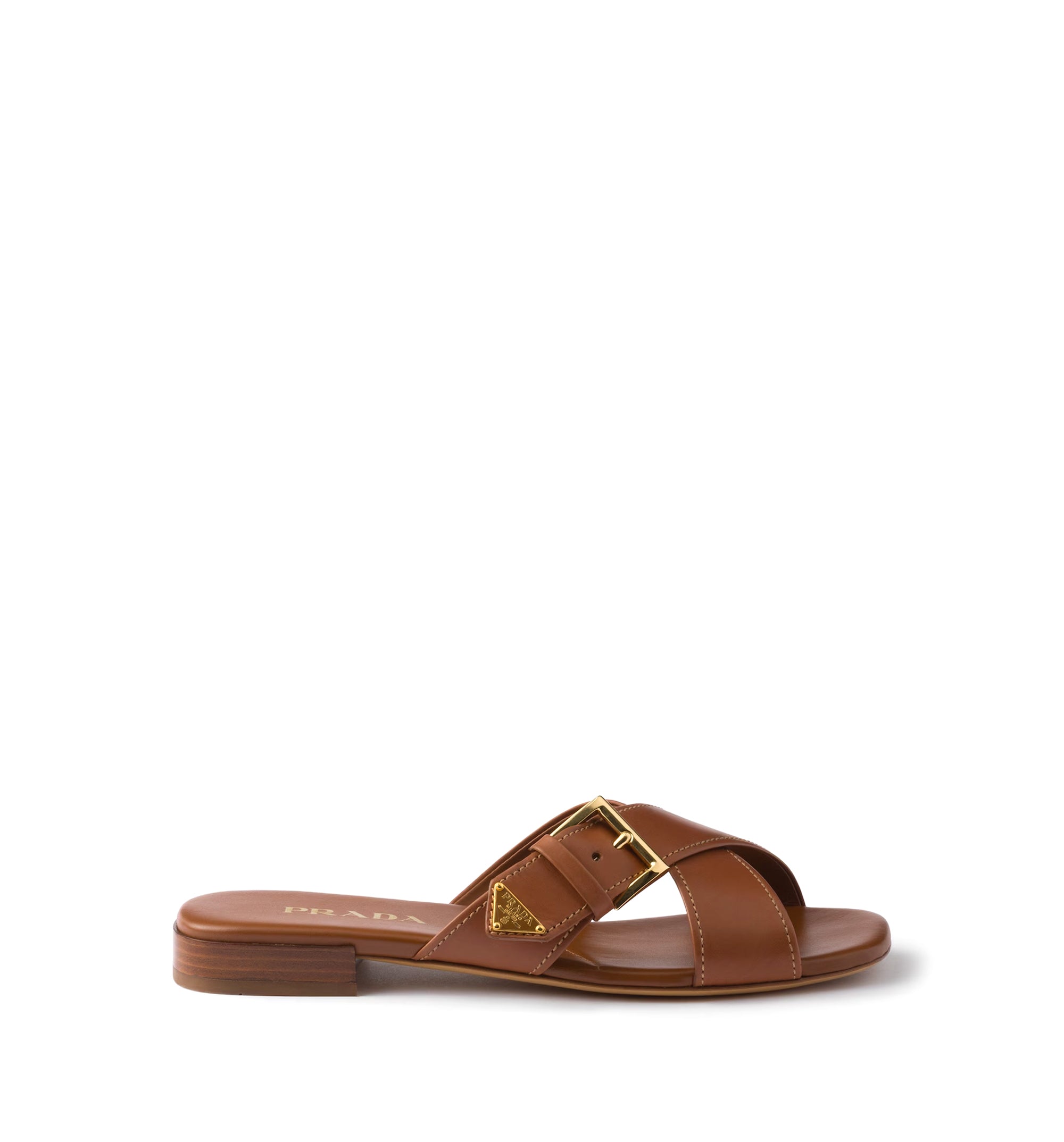 Leather Slider Sandals