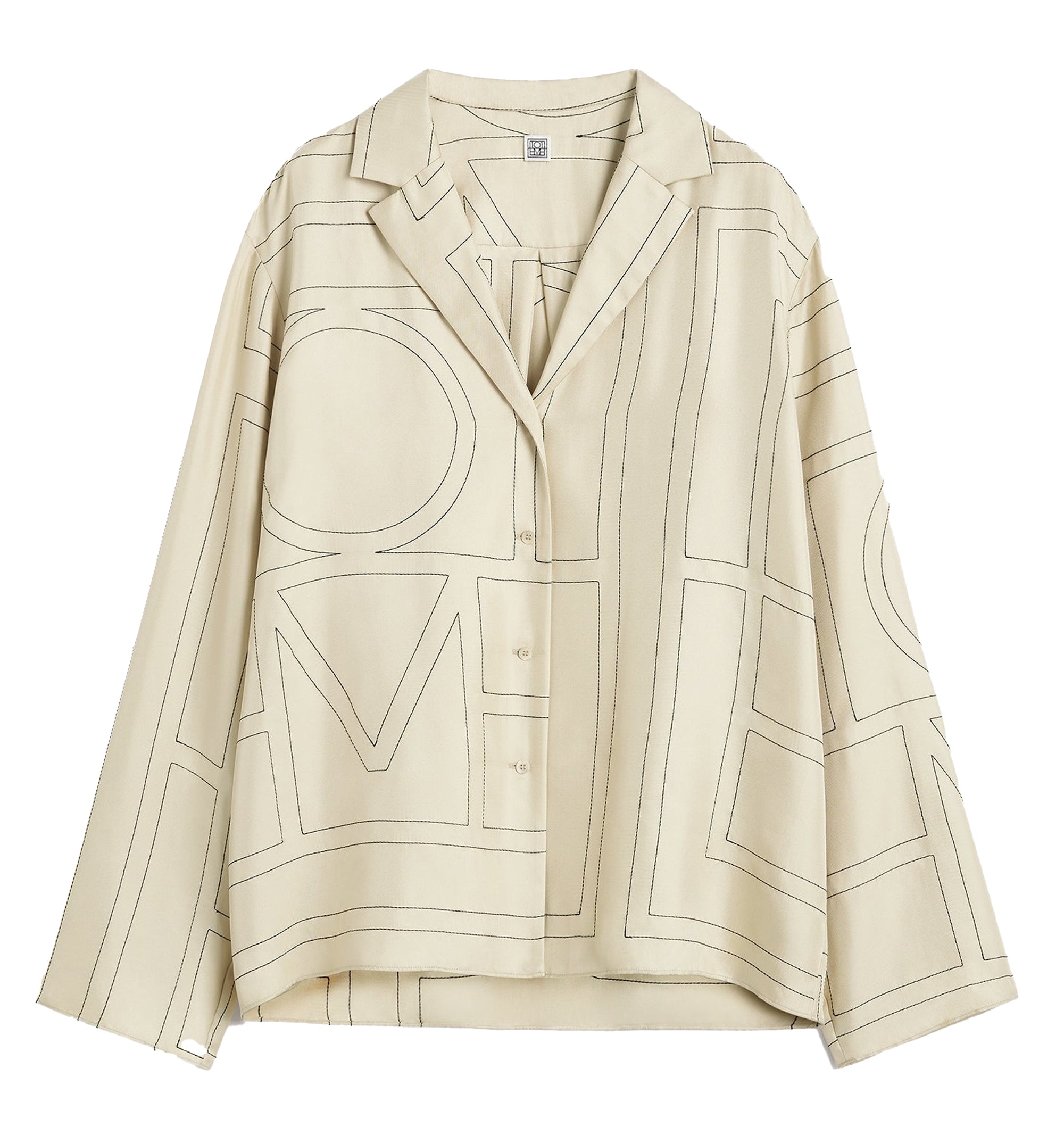 Monogram Silk PJ Shirt