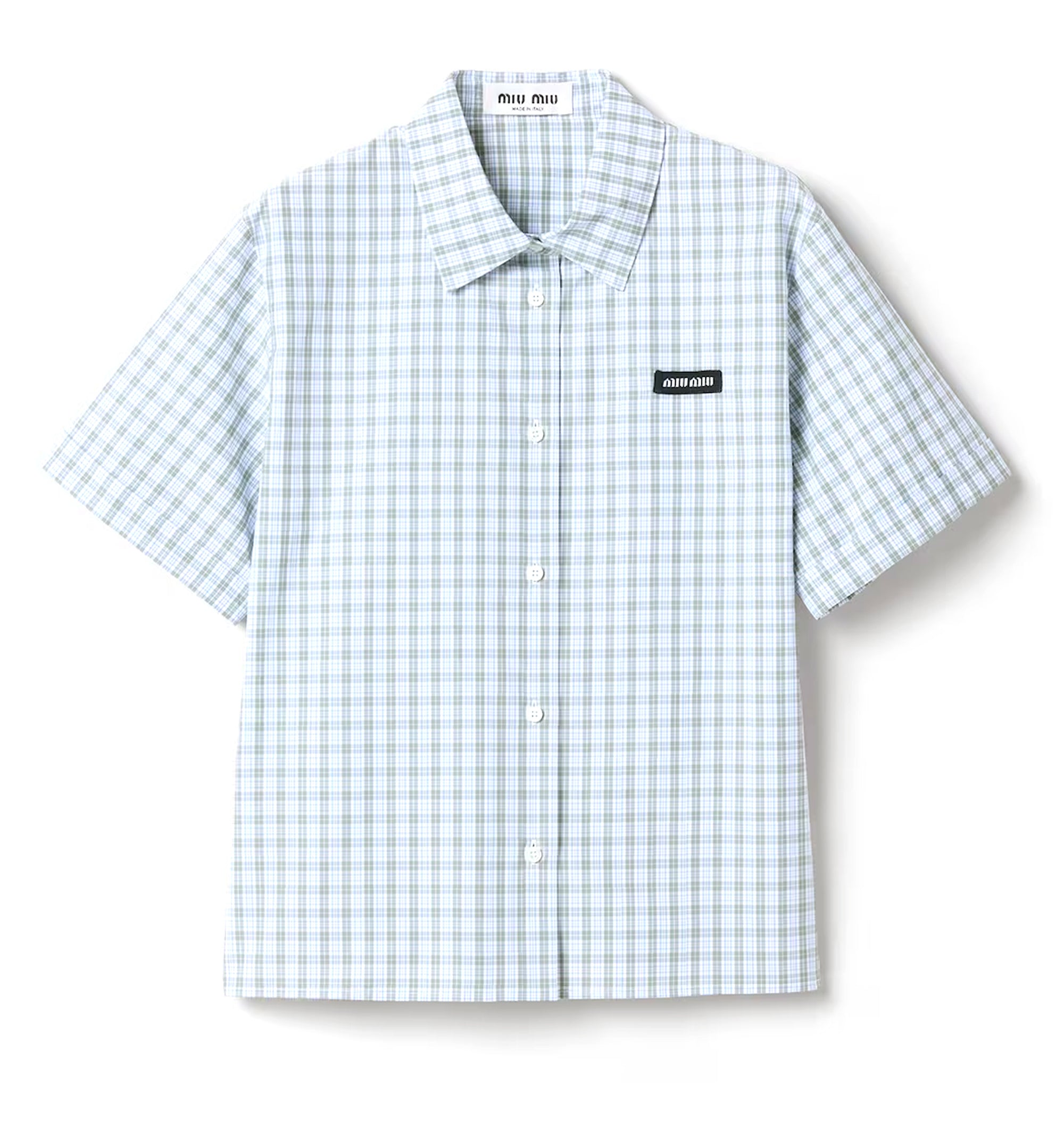 Checked poplin shirt