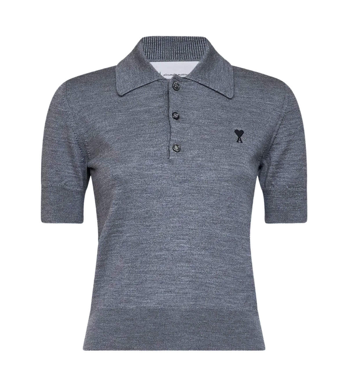 Merino wool polo shirt