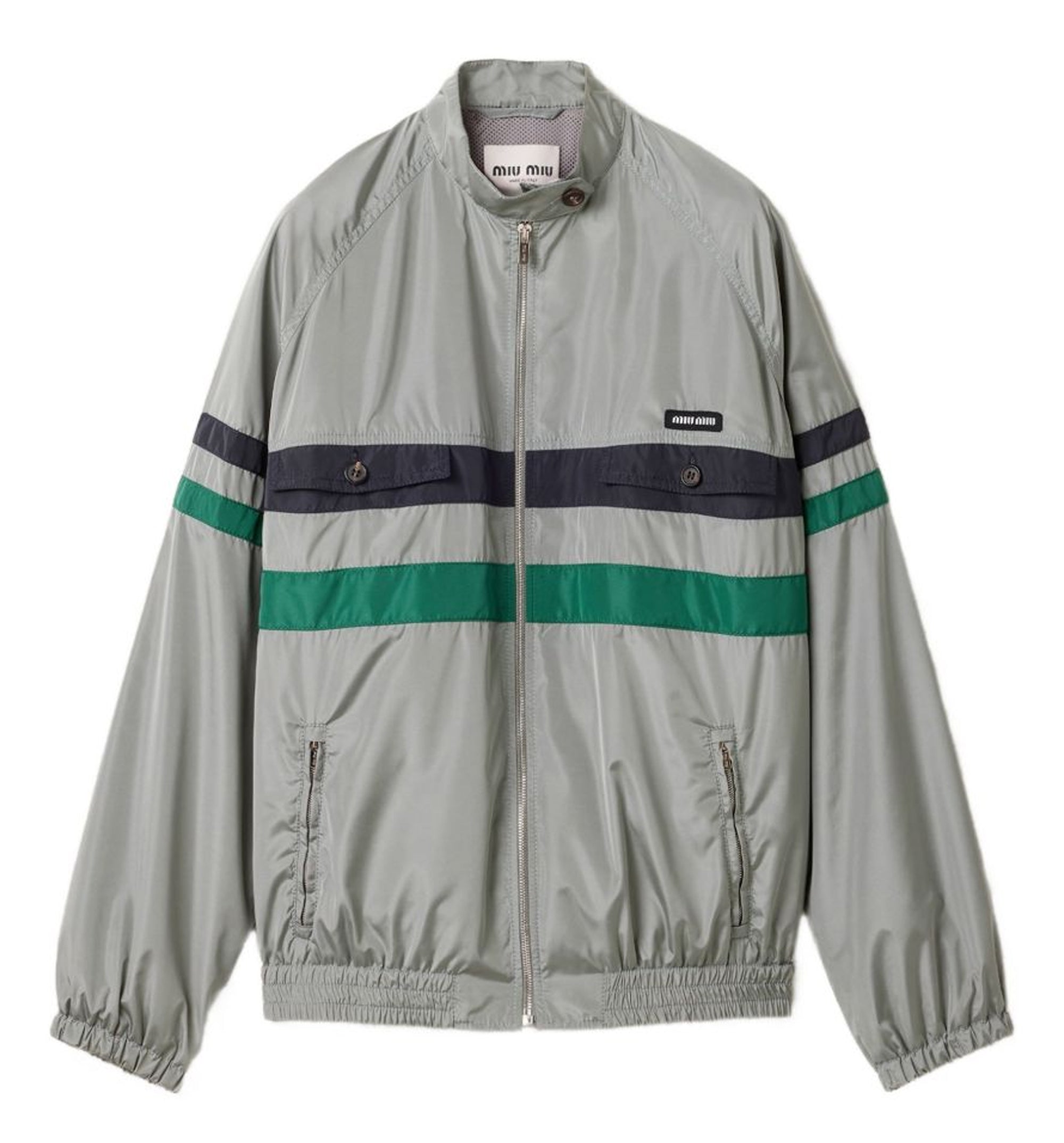 Technical Silk Blouson Jacket