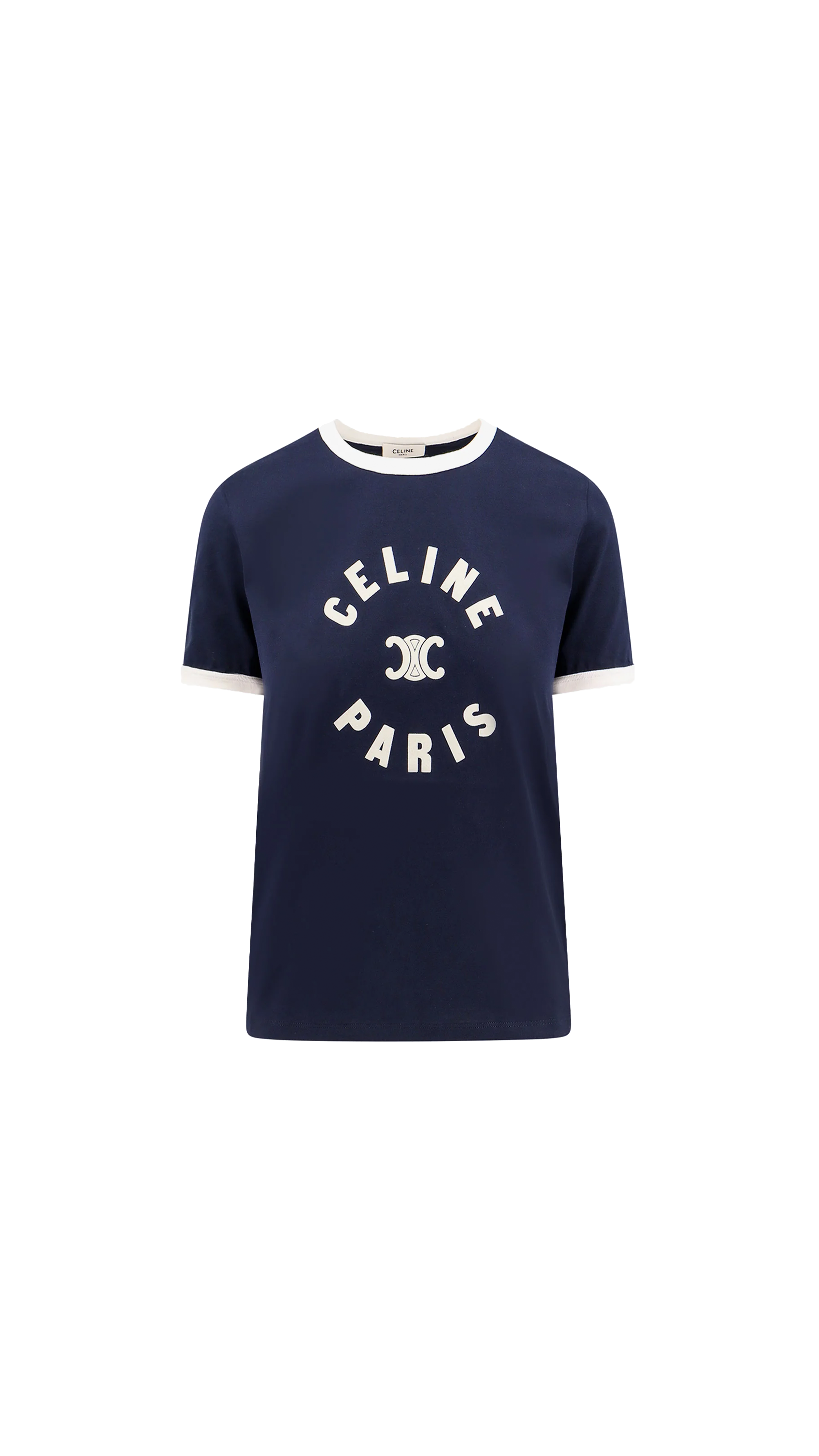 Triomphe Jersey T-shirt - Navy/White