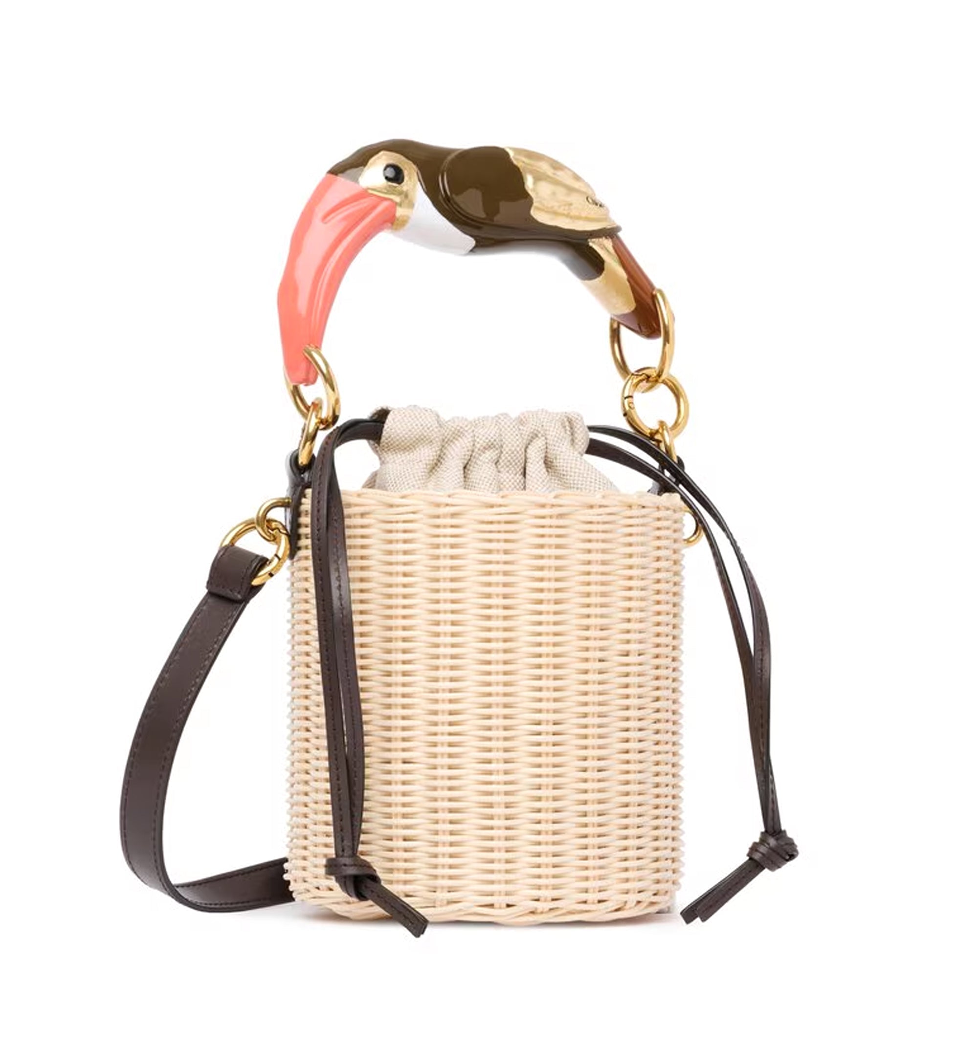Chloé Tropicus Bucket Bag In Wicker