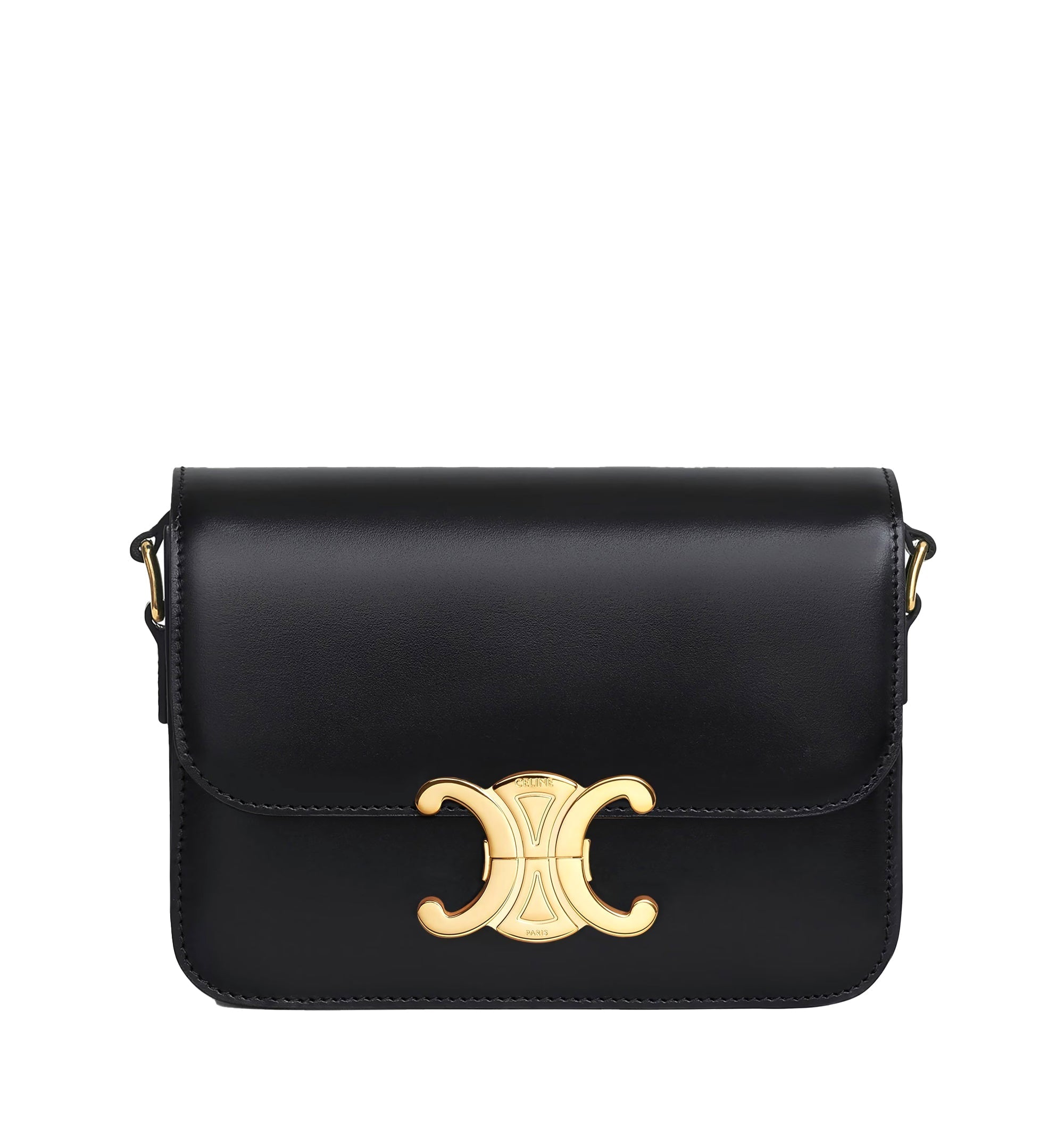 Teen Triomphe Bag In Shiny Calfskin