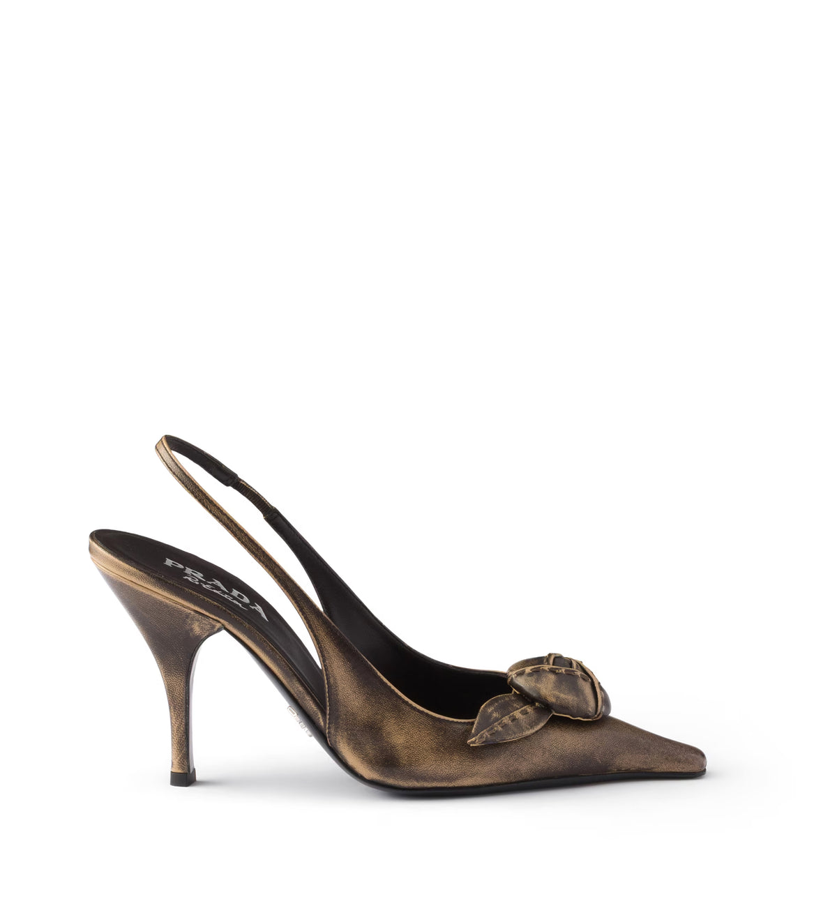 Leather slingback pumps