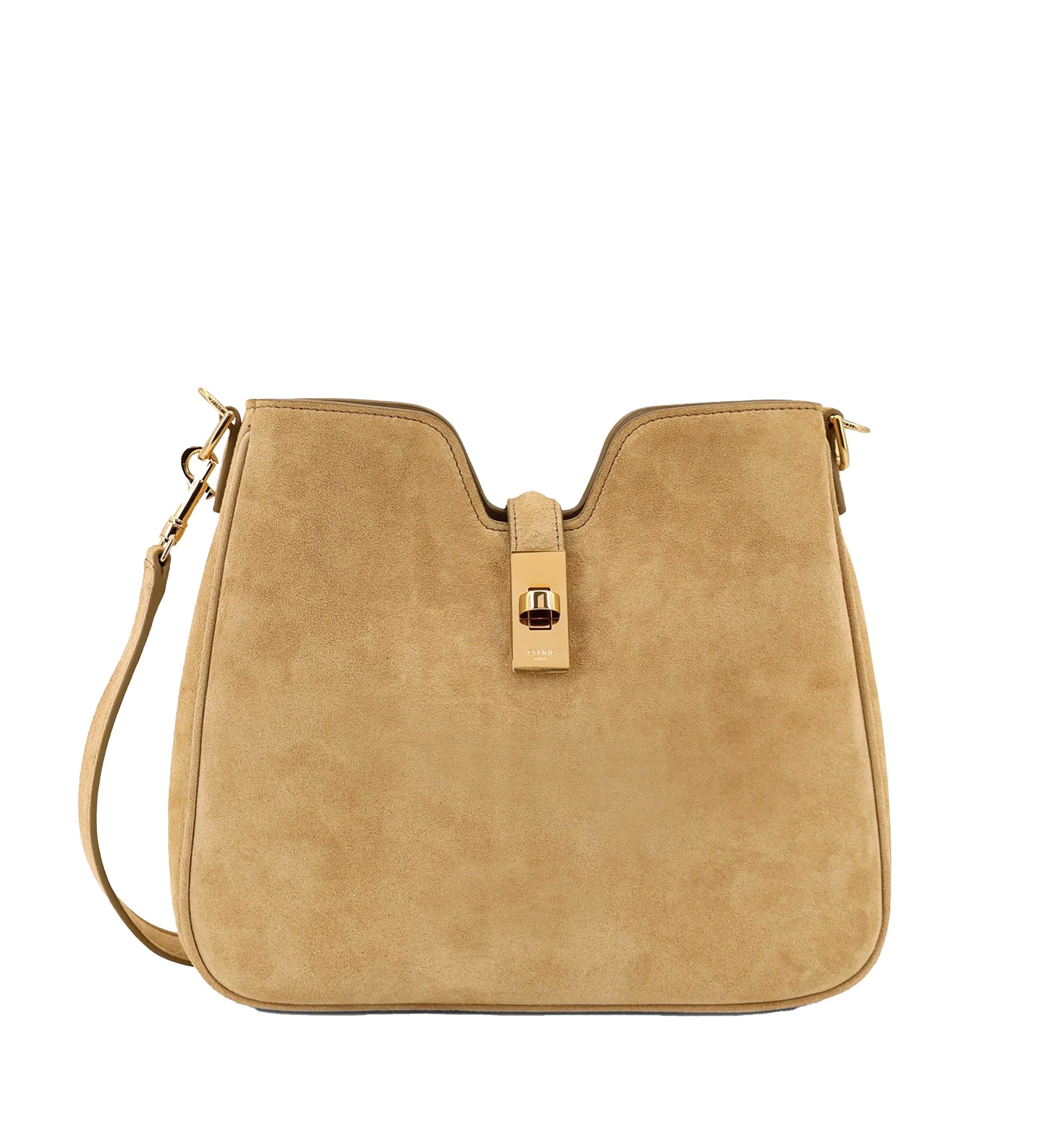 Small Camille 16 Soft Bag in Suede Calfskin