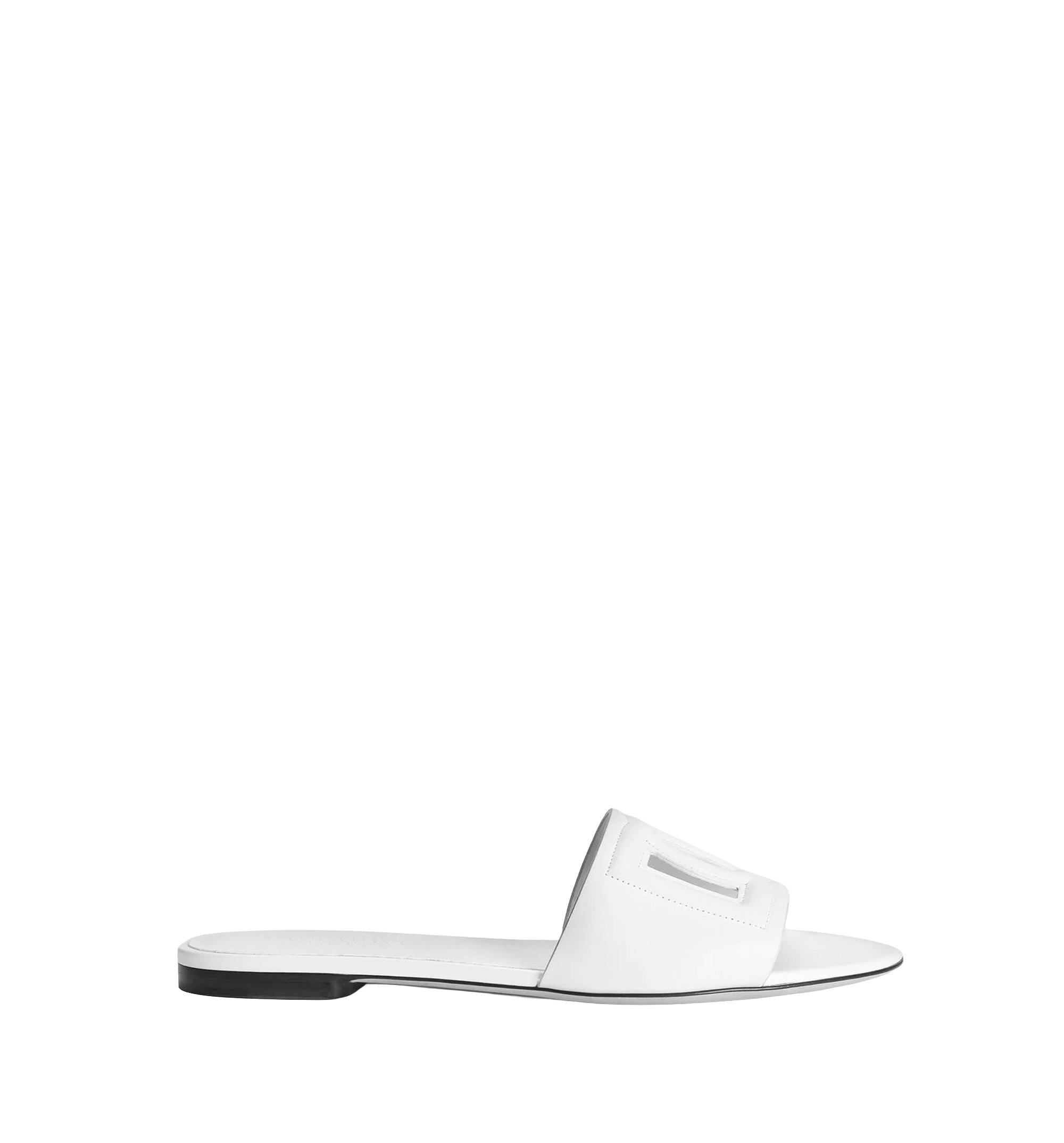 Calfskin Slides With DG Logo