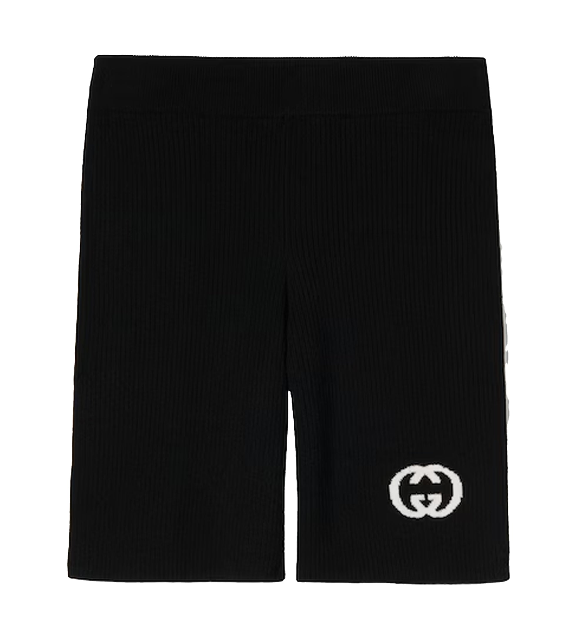 Ribbed Shorts With Intarsia