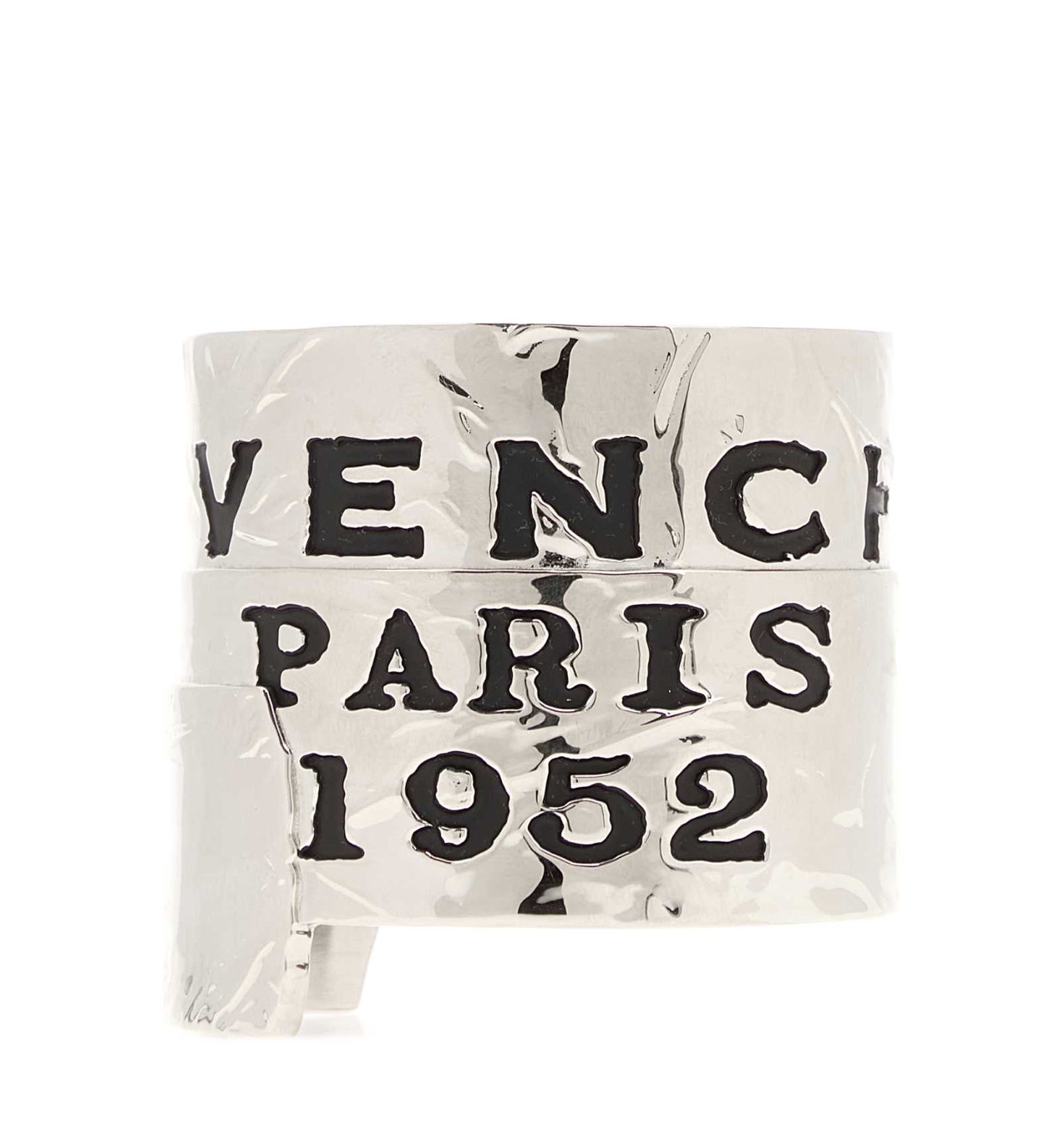 Givenchy Tape Cuff In Metal And Enamel
